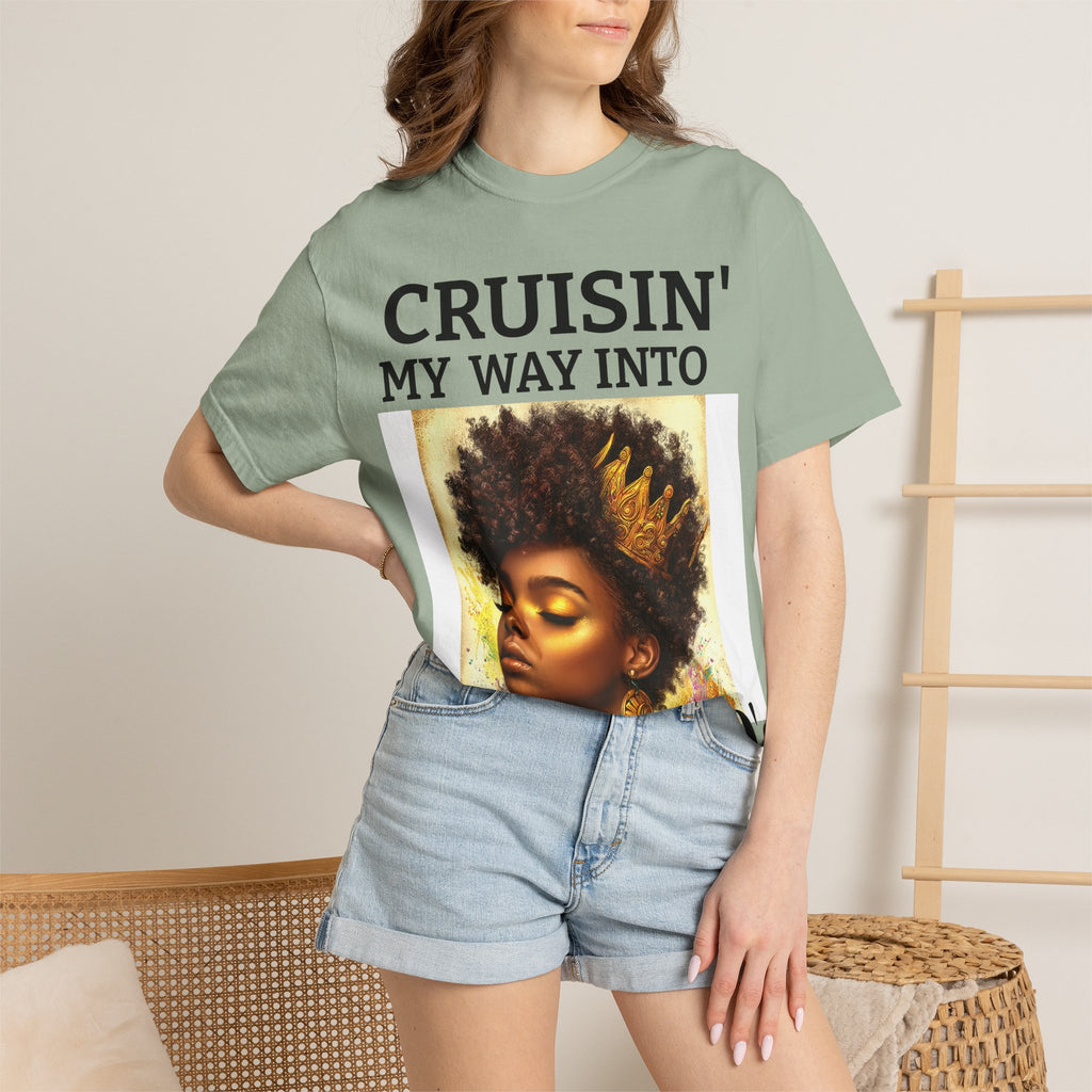 Personalized  Cruising your way to your 60's, 40's, 80's or whatever the blessing, Unisex Garment-Dyed T-shirt