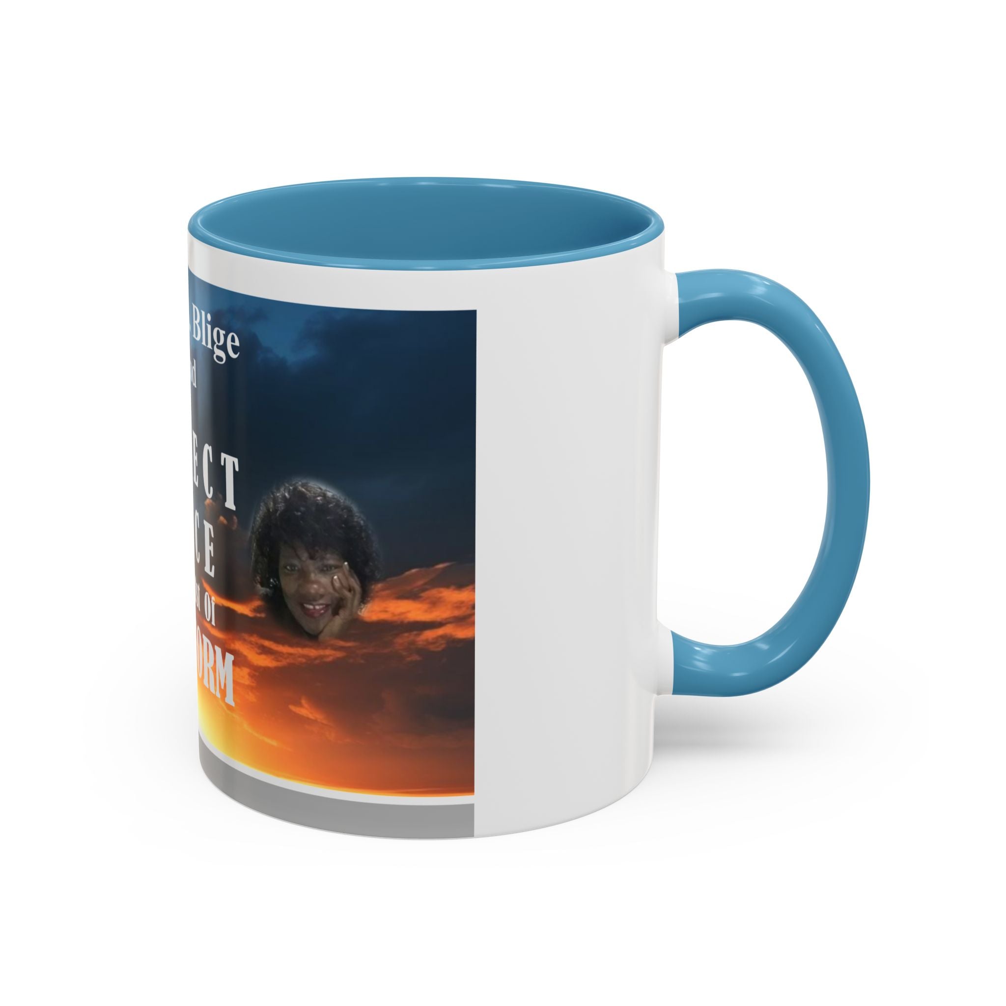 Inspirational Accent Coffee Mug - “Found Perfect Peace in the Midst of Her Storm”