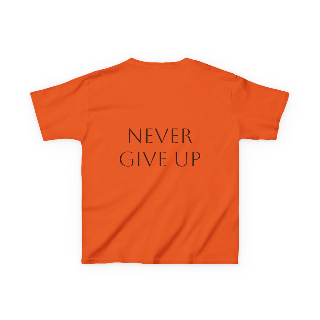 Kids T-Shirt — 'Royalty Through and Through' Inspirational Design (Never Give Up)