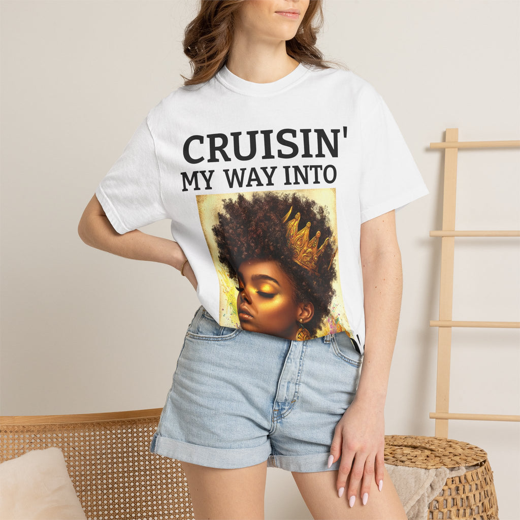 Personalized  Cruising your way to your 60's, 40's, 80's or whatever the blessing, Unisex Garment-Dyed T-shirt