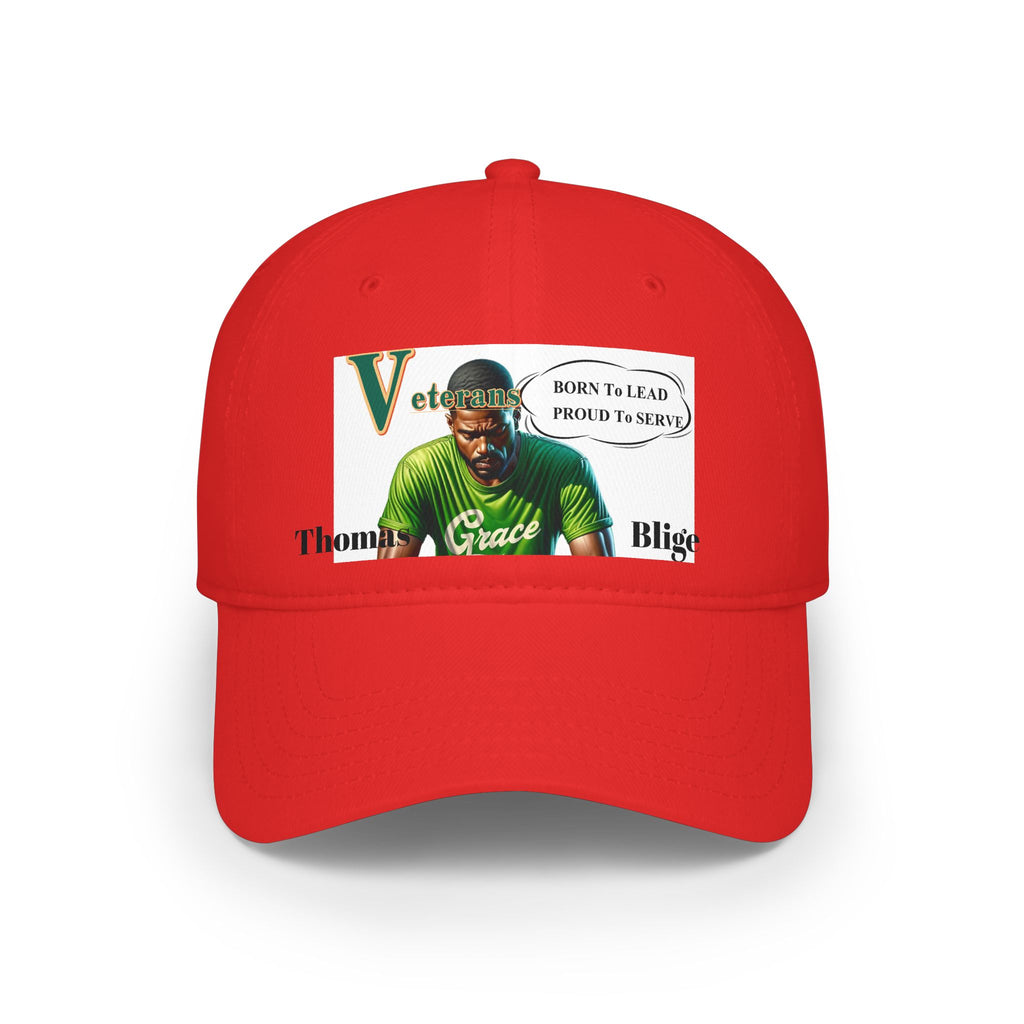 Veteran 'Born to Lead, Proud to Serve' Low Profile Baseball Cap