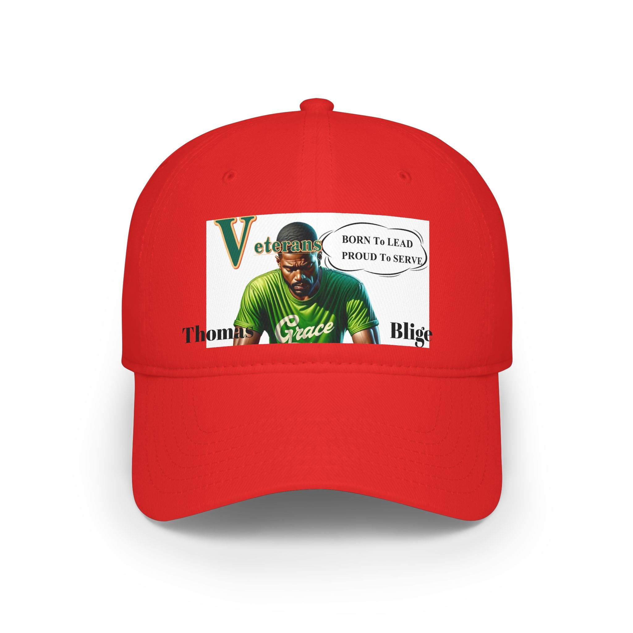 Veteran 'Born to Lead, Proud to Serve' Low Profile Baseball Cap