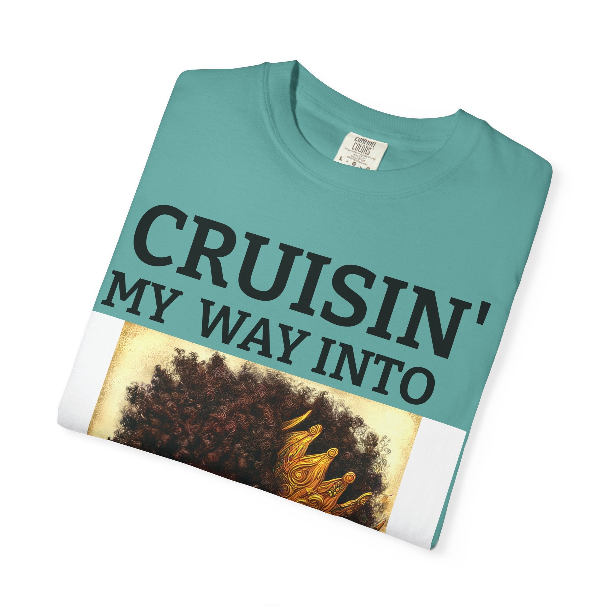 Personalized  Cruising your way to your 60's, 40's, 80's or whatever the blessing, Unisex Garment-Dyed T-shirt