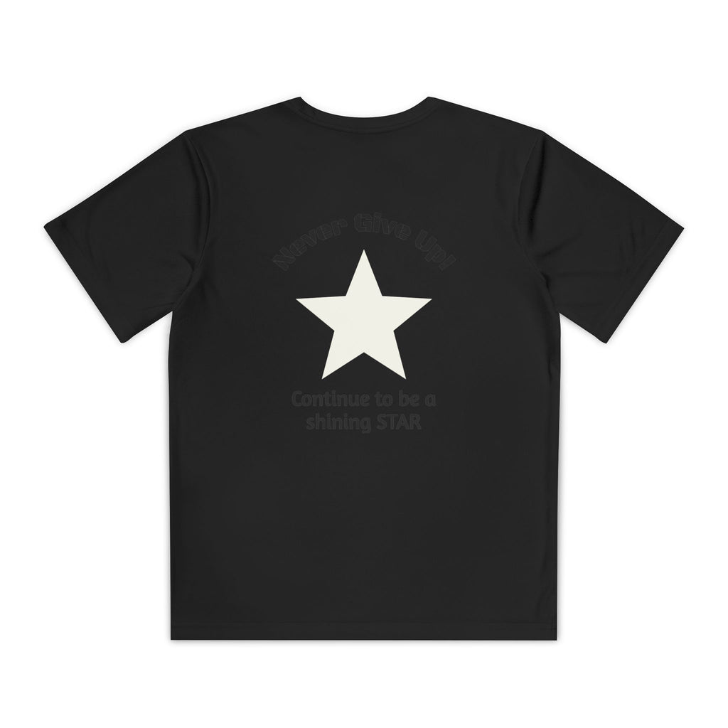 Youth Competitor Tee - 'Run Towards Your Goals' Inspirational Christian Kids Shirt (Proverbs 16:3, Never Give Up)