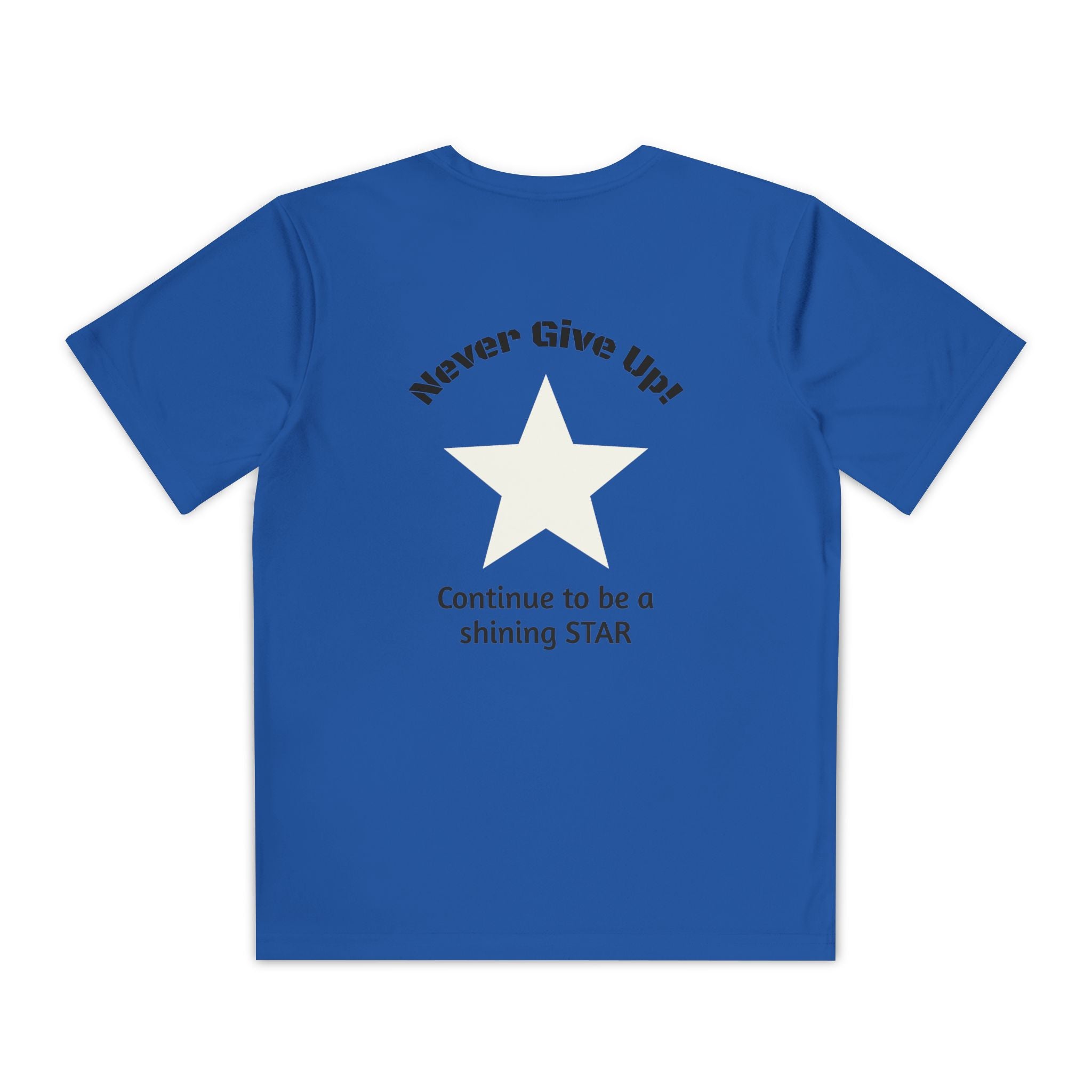 Youth Competitor Tee - 'Run Towards Your Goals' Inspirational Christian Kids Shirt (Proverbs 16:3, Never Give Up)