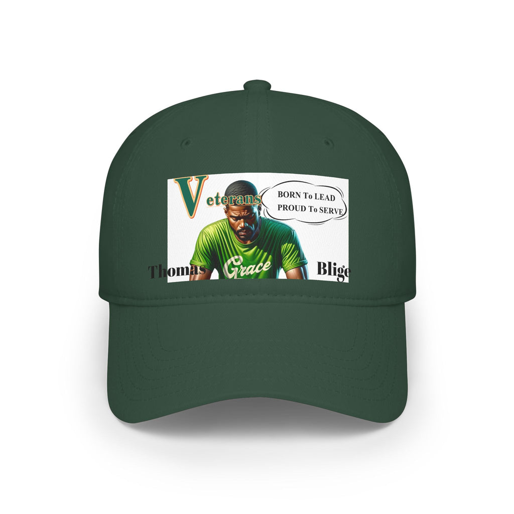 Veteran 'Born to Lead, Proud to Serve' Low Profile Baseball Cap