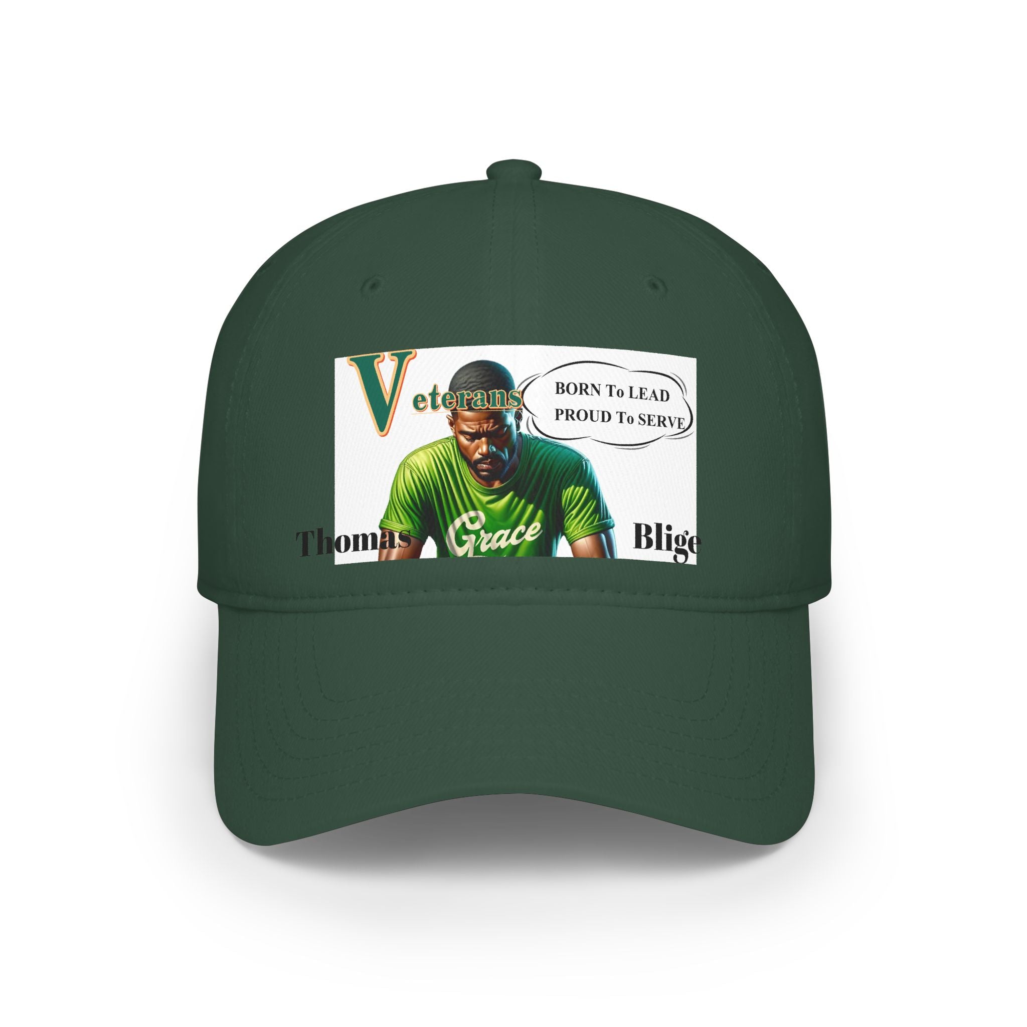 Veteran 'Born to Lead, Proud to Serve' Low Profile Baseball Cap