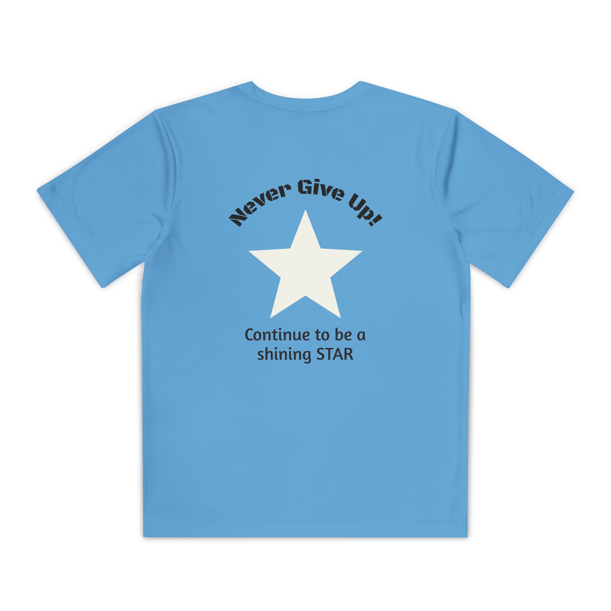 Youth Competitor Tee - 'Run Towards Your Goals' Inspirational Christian Kids Shirt (Proverbs 16:3, Never Give Up)