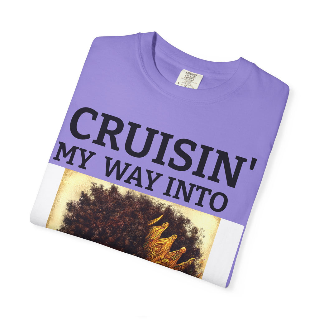 Personalized  Cruising your way to your 60's, 40's, 80's or whatever the blessing, Unisex Garment-Dyed T-shirt
