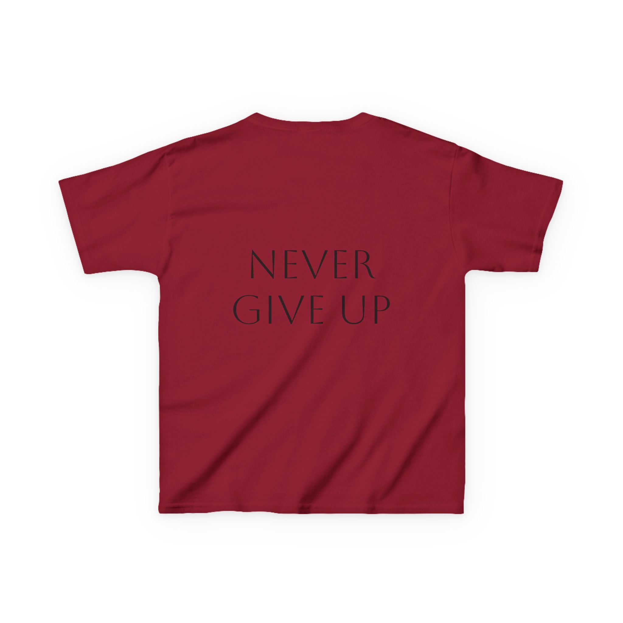 Kids T-Shirt — 'Royalty Through and Through' Inspirational Design (Never Give Up)
