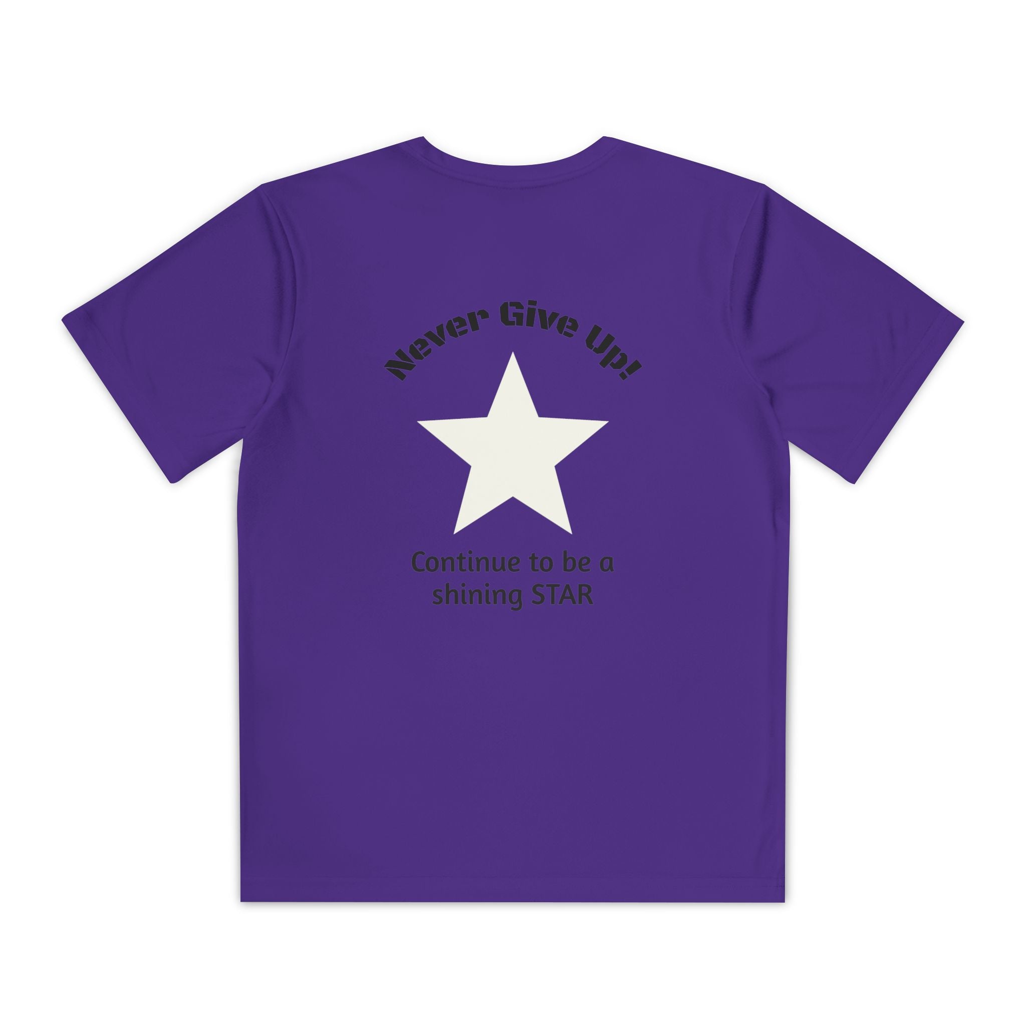 Youth Competitor Tee - 'Run Towards Your Goals' Inspirational Christian Kids Shirt (Proverbs 16:3, Never Give Up)