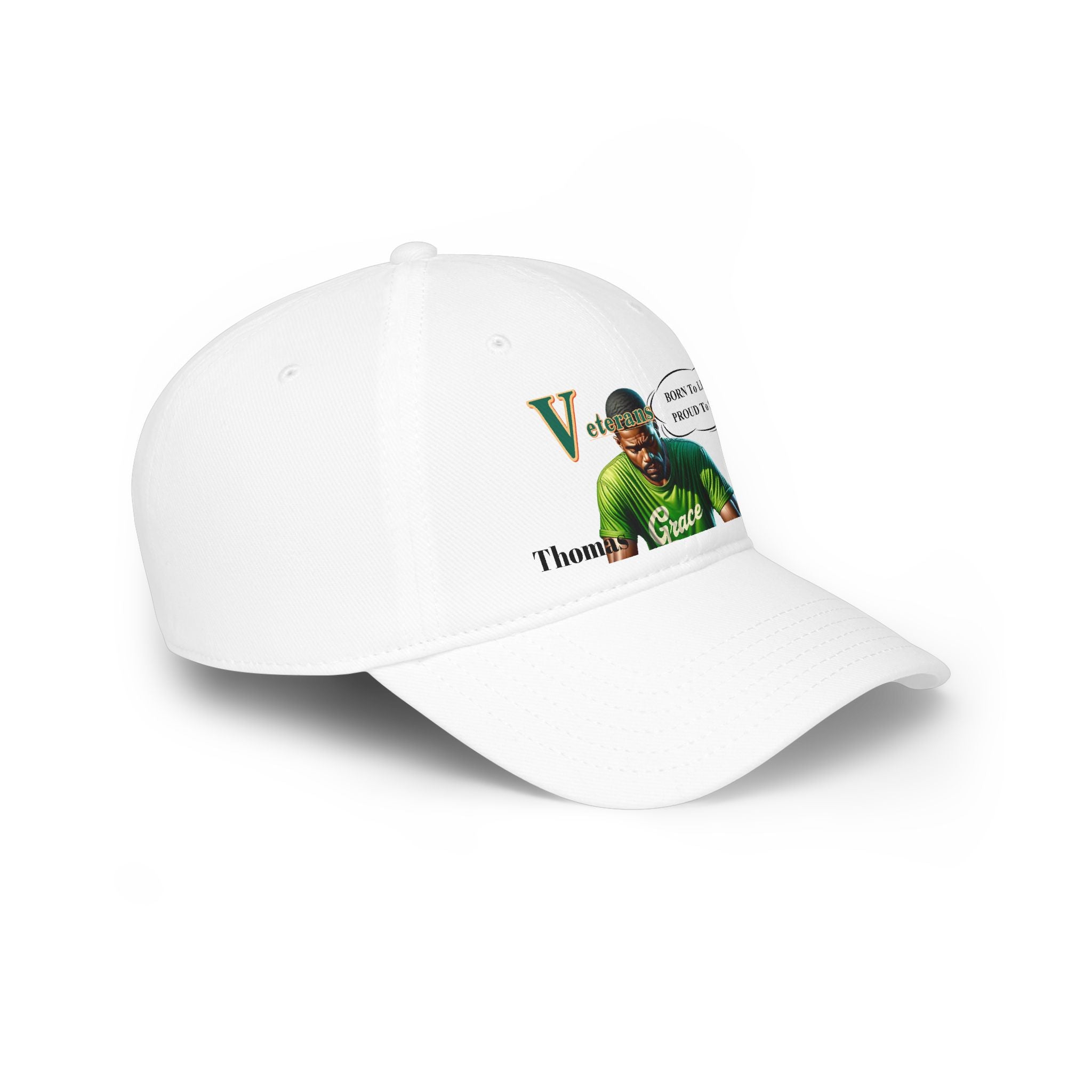 Veteran 'Born to Lead, Proud to Serve' Low Profile Baseball Cap