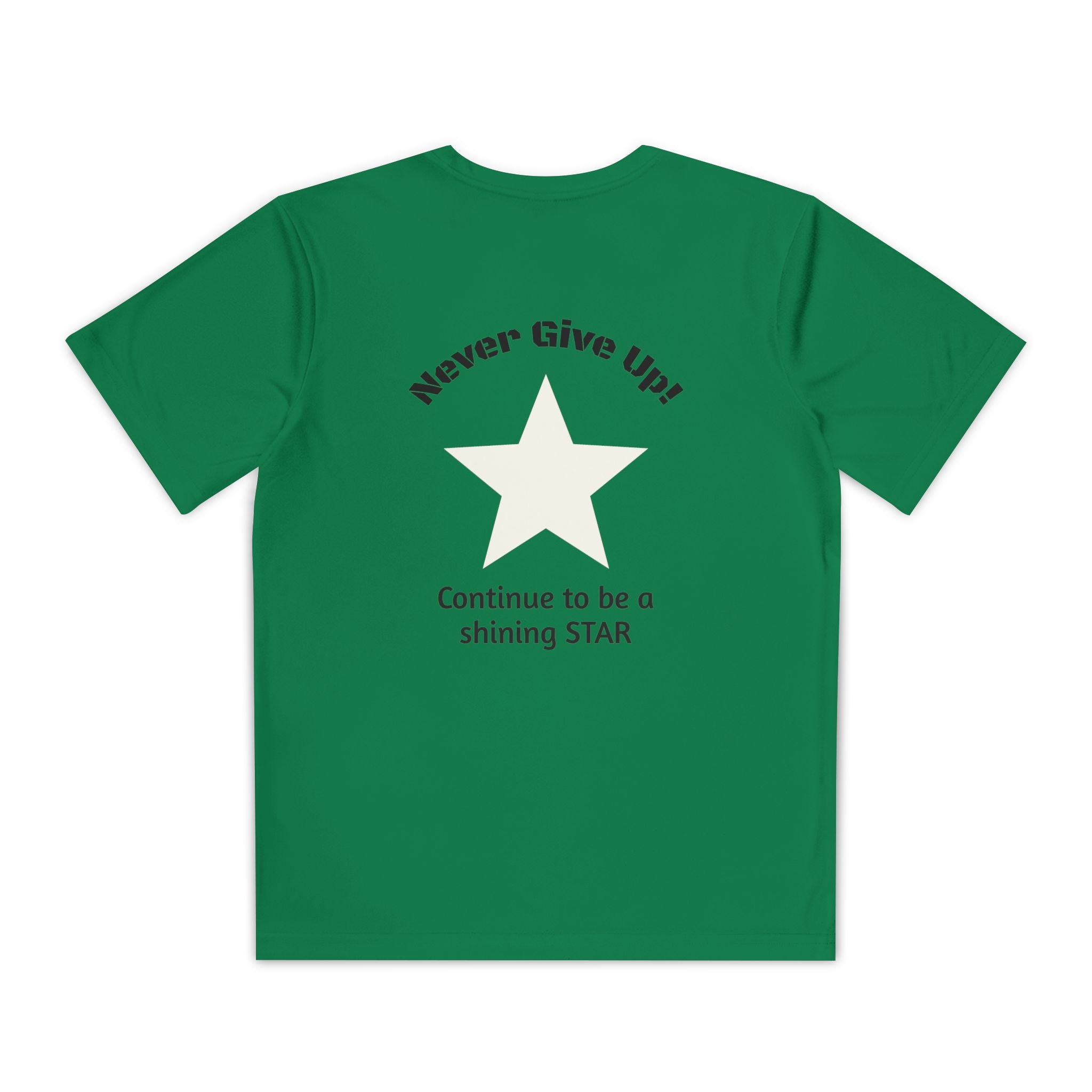Youth Competitor Tee - 'Run Towards Your Goals' Inspirational Christian Kids Shirt (Proverbs 16:3, Never Give Up)