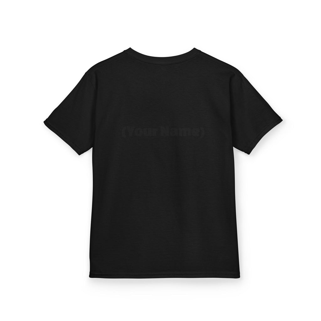 Kids Tee — "Watch Out! Queen Coming Through" Cute Black Baby Girl Design (Custom Name Back)