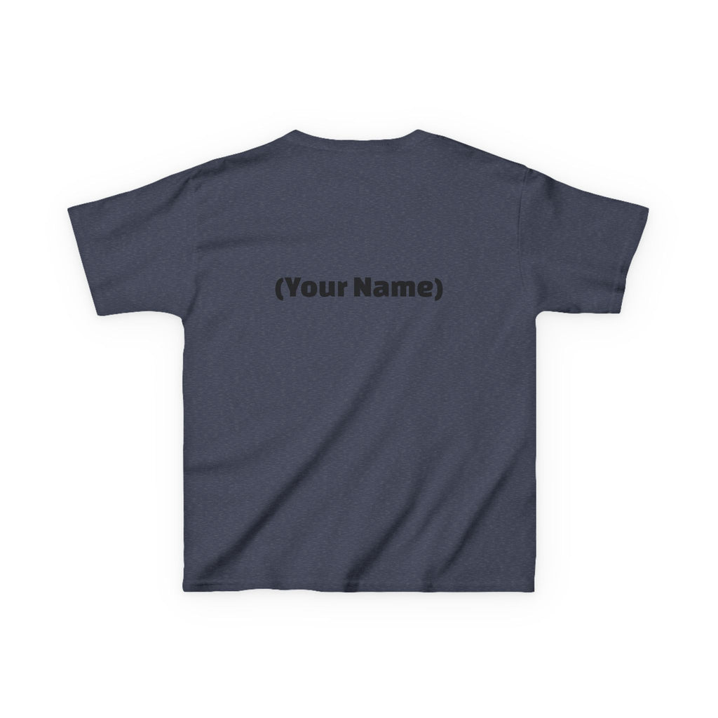 Kids Tee — "Watch Out! Queen Coming Through" Cute Black Baby Girl Design (Custom Name Back)