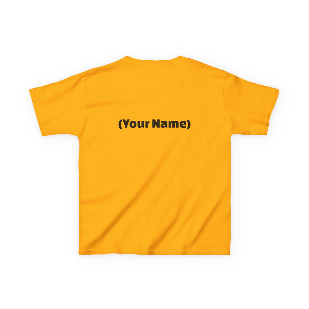 Kids Tee — "Watch Out! Queen Coming Through" Cute Black Baby Girl Design (Custom Name Back)