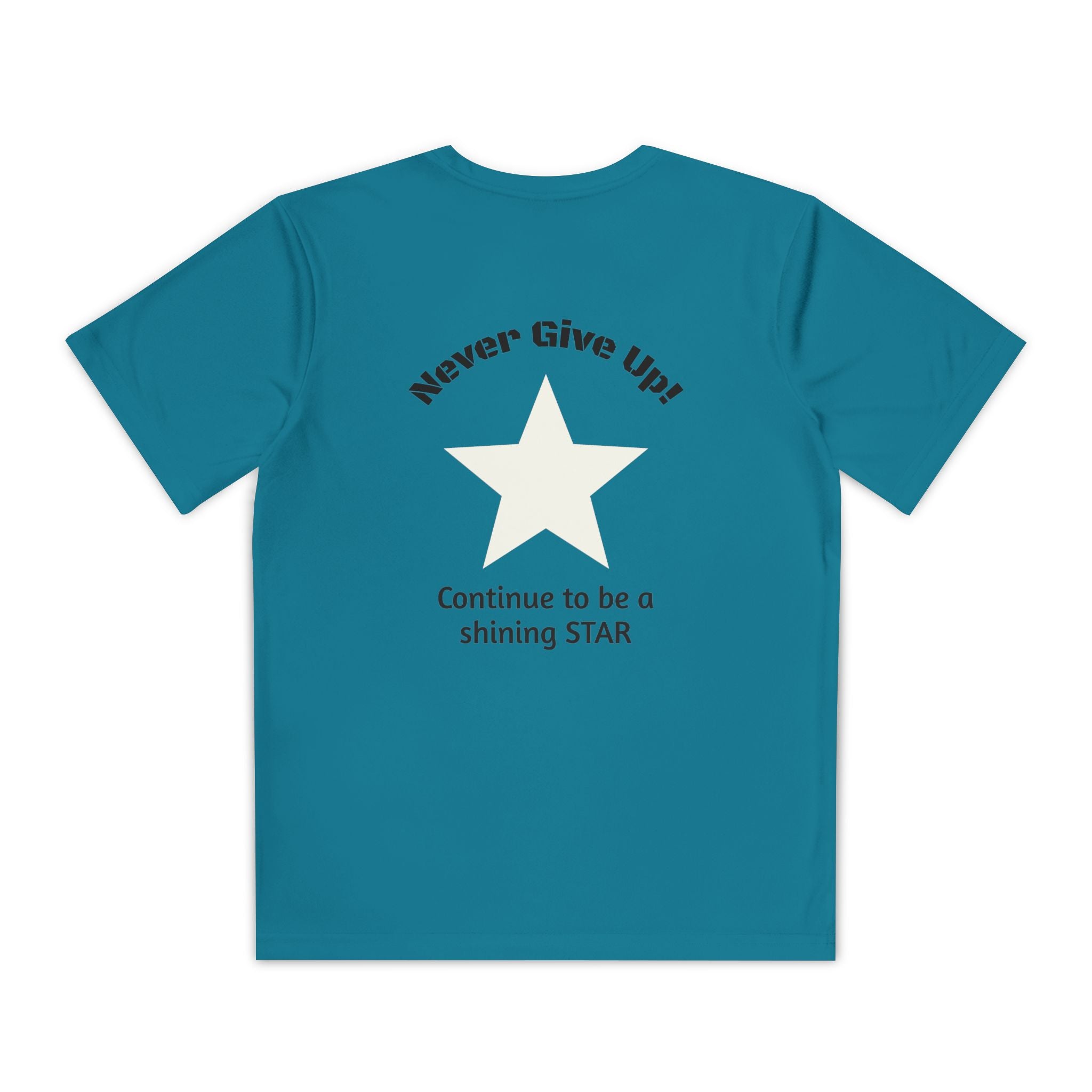 Youth Competitor Tee - 'Run Towards Your Goals' Inspirational Christian Kids Shirt (Proverbs 16:3, Never Give Up)