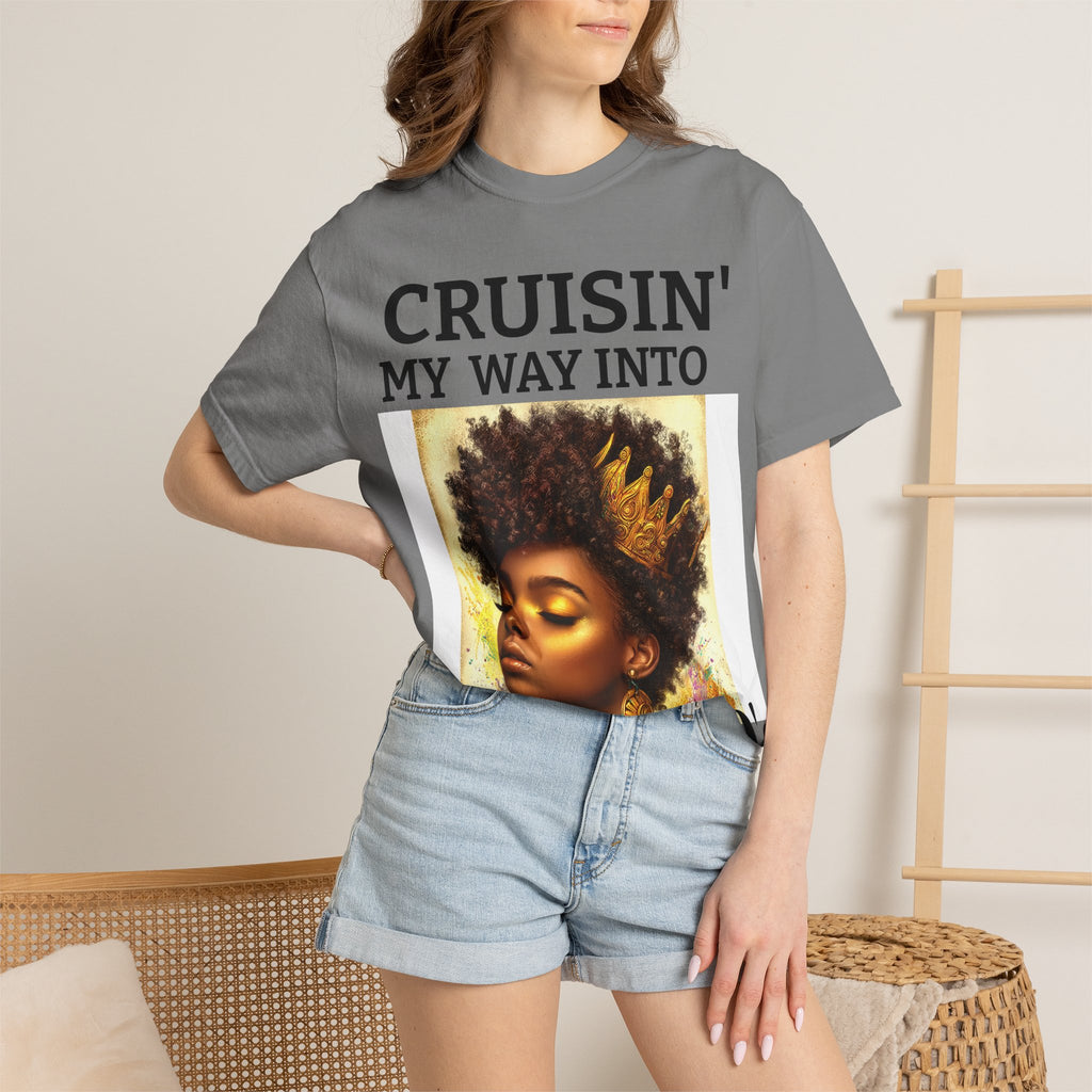 Personalized  Cruising your way to your 60's, 40's, 80's or whatever the blessing, Unisex Garment-Dyed T-shirt