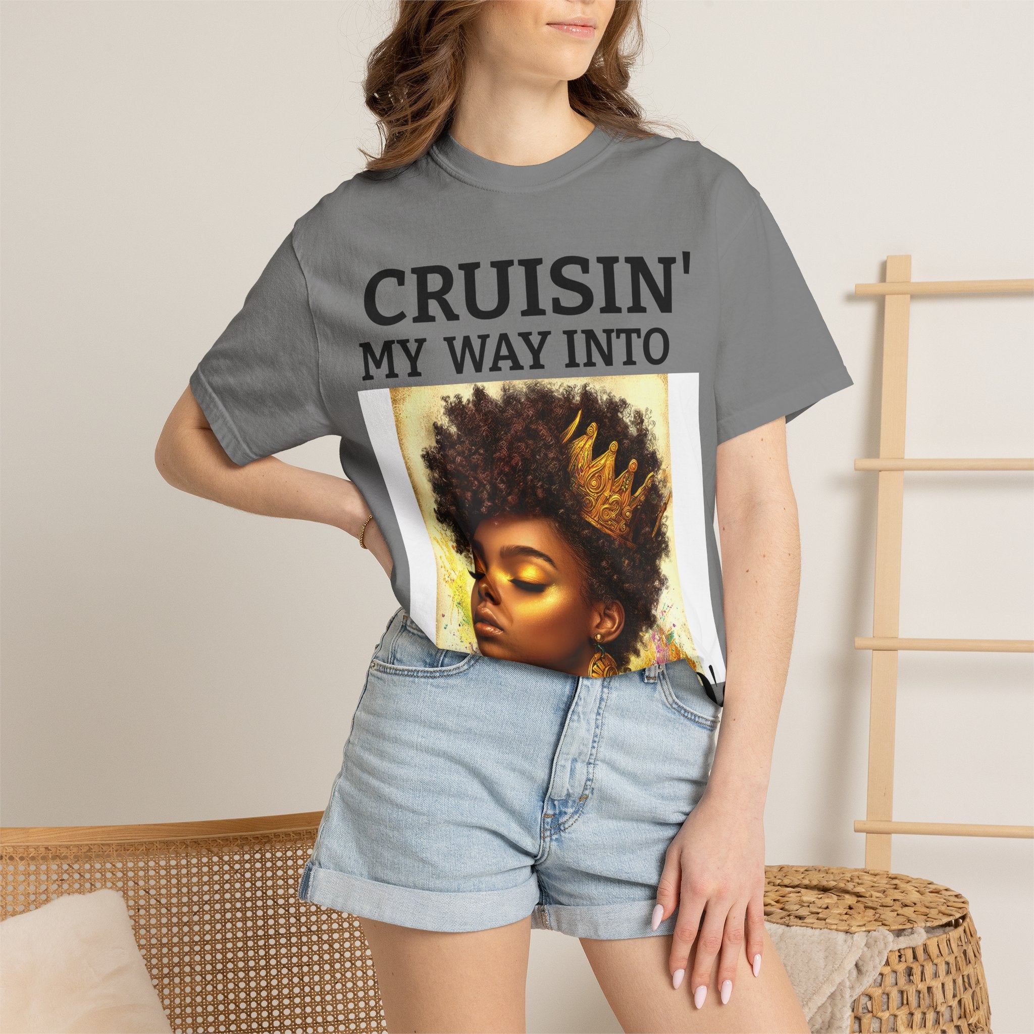 Personalized  Cruising your way to your 60's, 40's, 80's or whatever the blessing, Unisex Garment-Dyed T-shirt