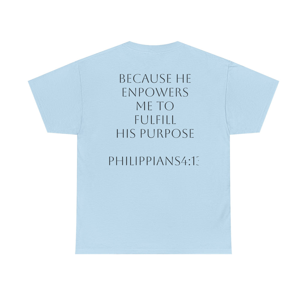 Inspirational Christian Tee — "Life Is Tough But So Are You" Personalized Shirt (Philippians 4:13)