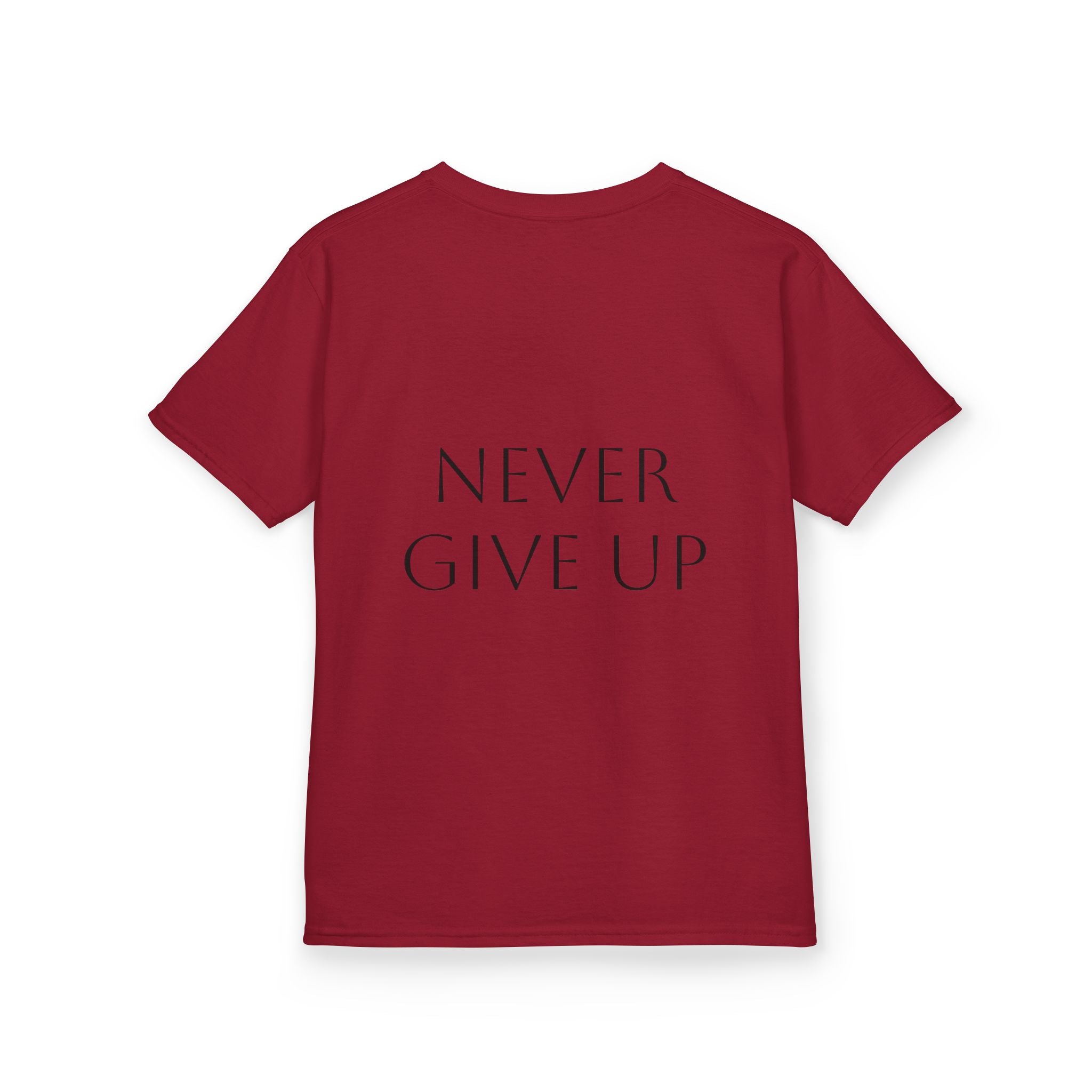 Kids T-Shirt — 'Royalty Through and Through' Inspirational Design (Never Give Up)