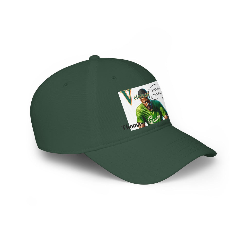 Veteran 'Born to Lead, Proud to Serve' Low Profile Baseball Cap