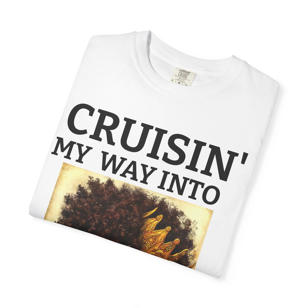 Personalized  Cruising your way to your 60's, 40's, 80's or whatever the blessing, Unisex Garment-Dyed T-shirt
