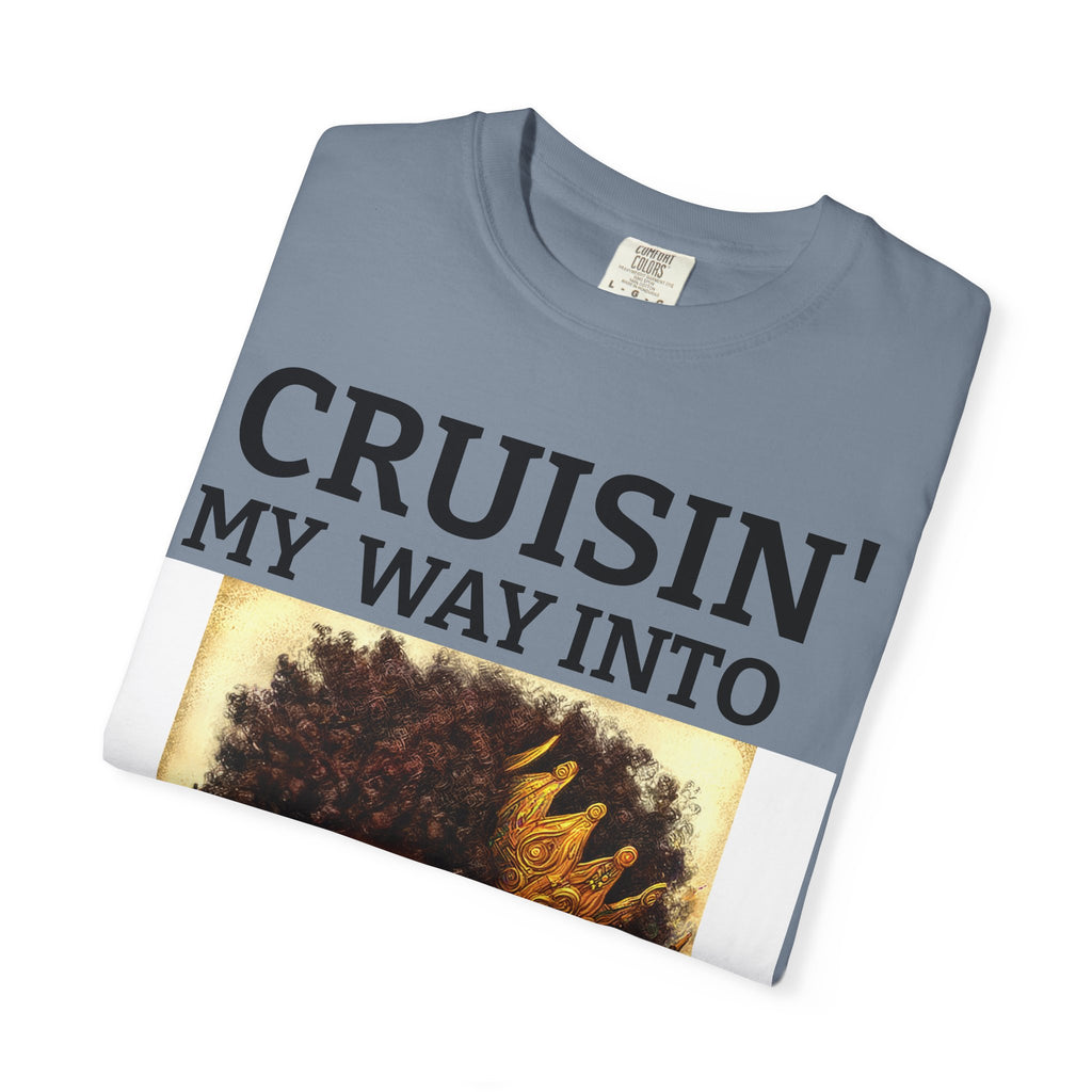Personalized  Cruising your way to your 60's, 40's, 80's or whatever the blessing, Unisex Garment-Dyed T-shirt