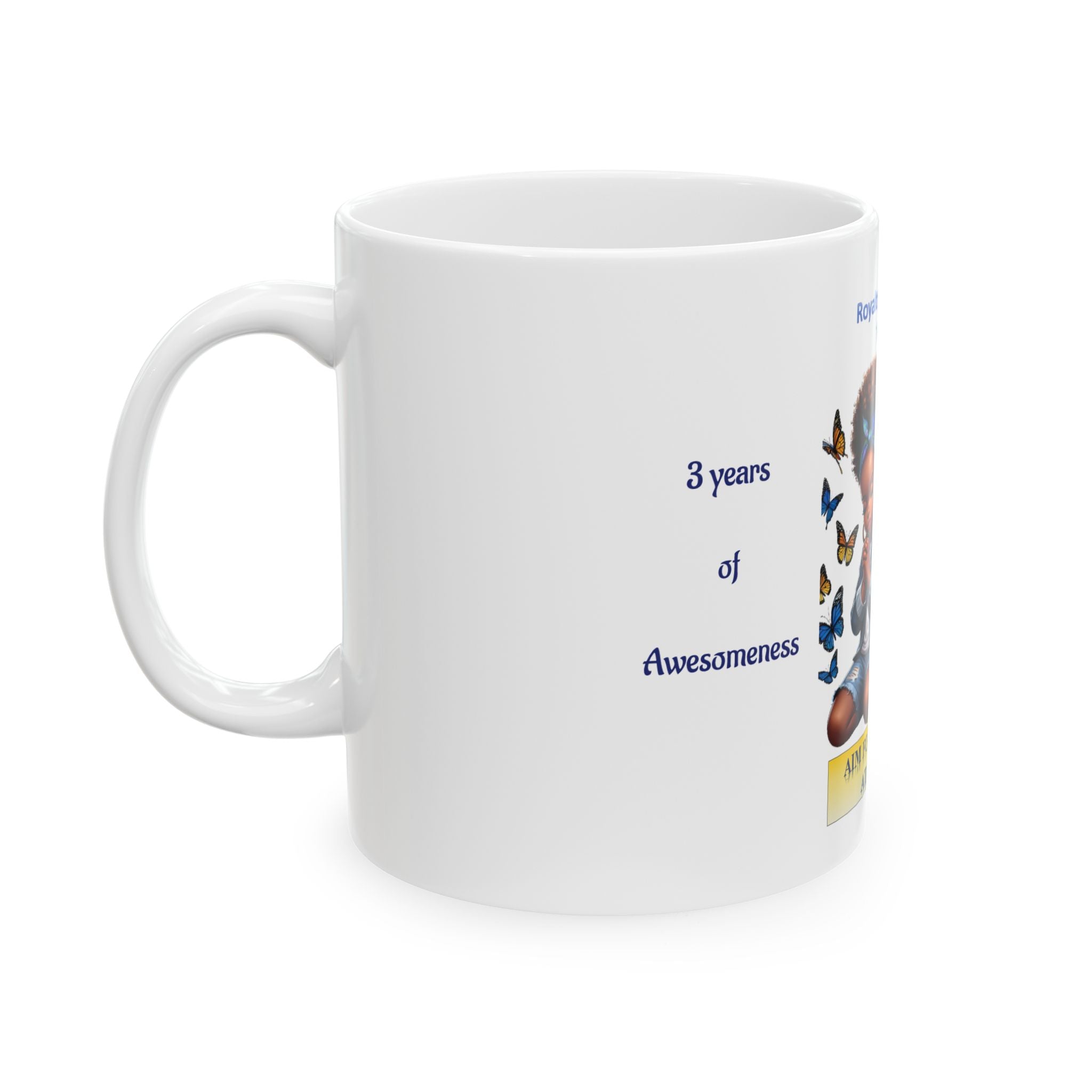 Ceramic Mug — "Aim for the Crown" Inspirational Kids Prayer Design