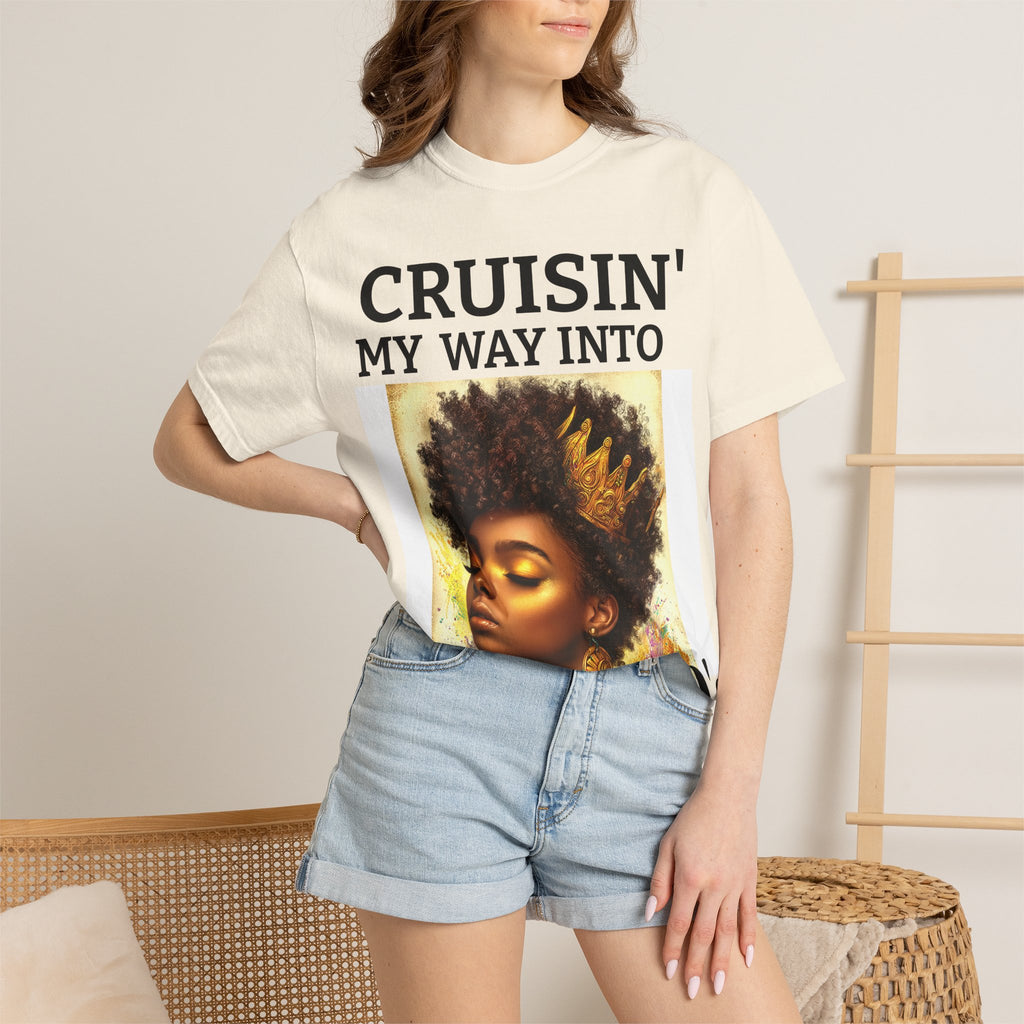 Personalized  Cruising your way to your 60's, 40's, 80's or whatever the blessing, Unisex Garment-Dyed T-shirt