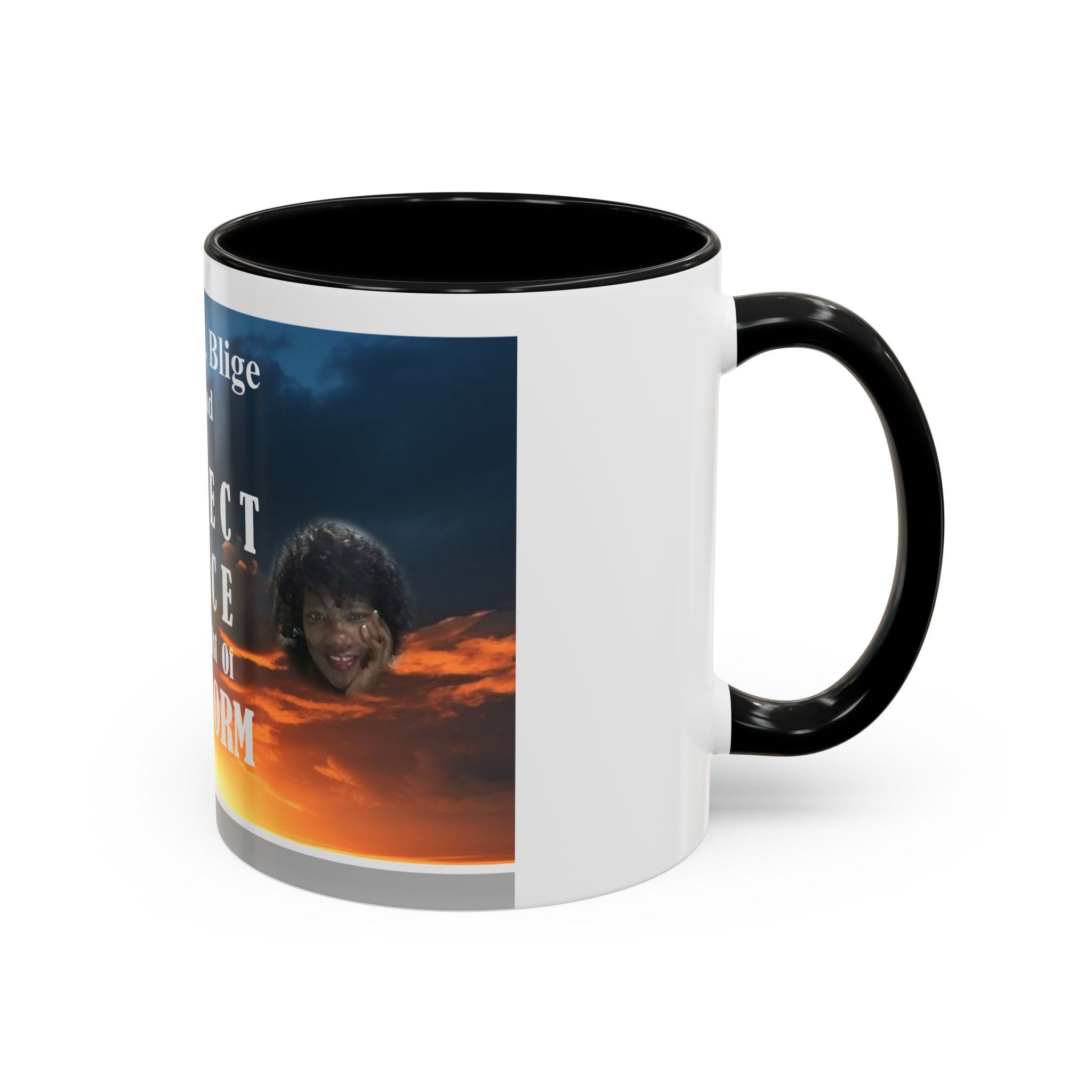 Inspirational Accent Coffee Mug - “Found Perfect Peace in the Midst of Her Storm”