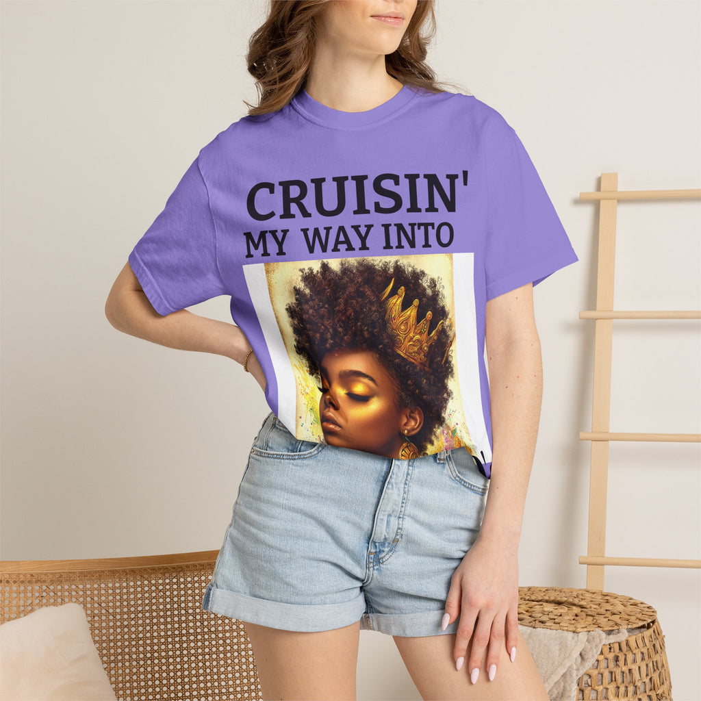 Personalized  Cruising your way to your 60's, 40's, 80's or whatever the blessing, Unisex Garment-Dyed T-shirt