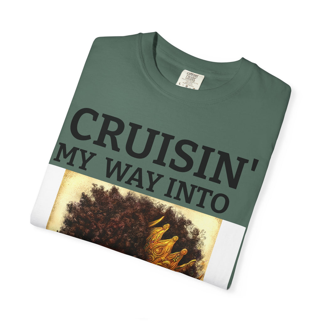 Personalized  Cruising your way to your 60's, 40's, 80's or whatever the blessing, Unisex Garment-Dyed T-shirt