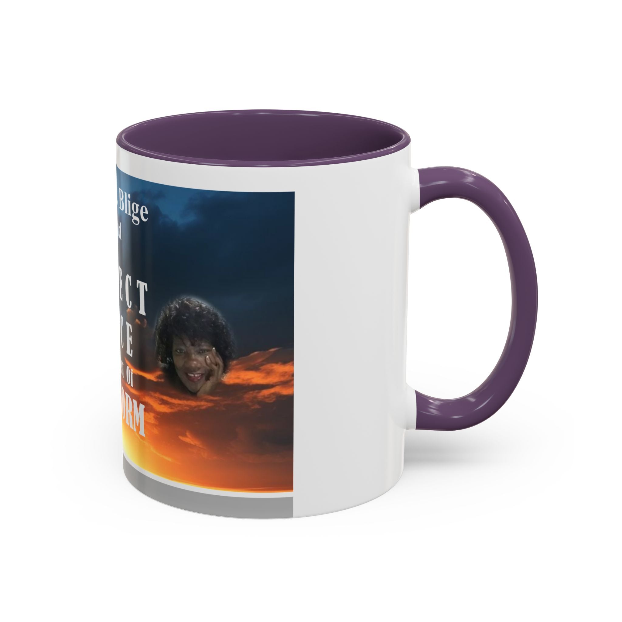Inspirational Accent Coffee Mug - “Found Perfect Peace in the Midst of Her Storm”