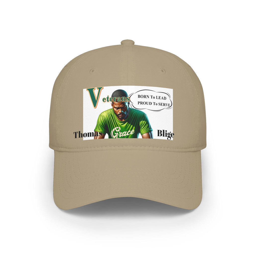 Veteran 'Born to Lead, Proud to Serve' Low Profile Baseball Cap