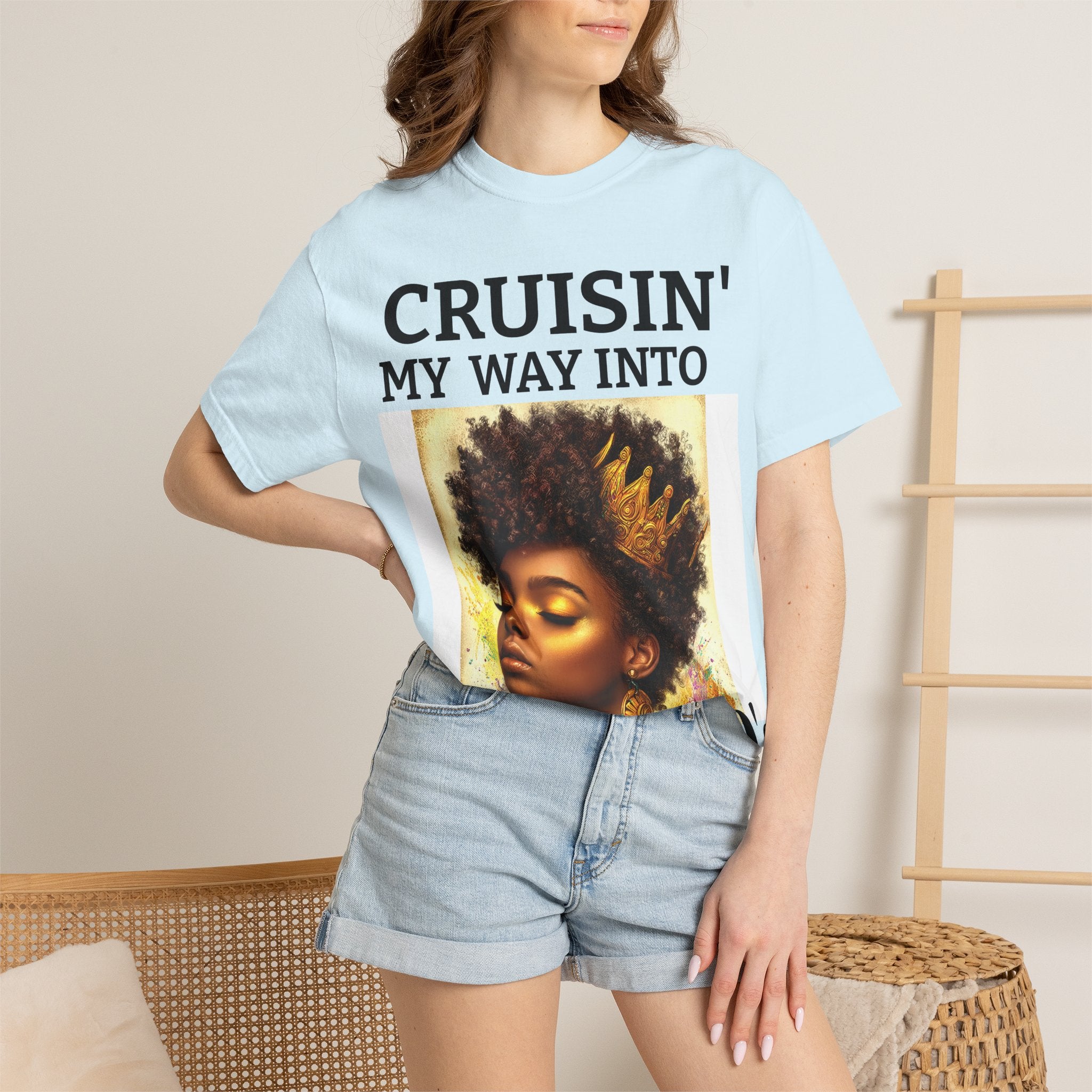 Personalized  Cruising your way to your 60's, 40's, 80's or whatever the blessing, Unisex Garment-Dyed T-shirt