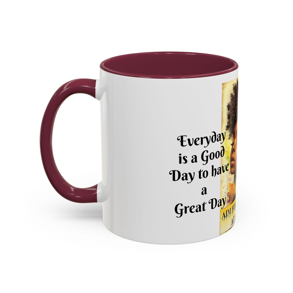 Aim for the Crown Coffee Mug — "Good Morning Beautiful" Inspirational Art Mug (11oz/15oz)