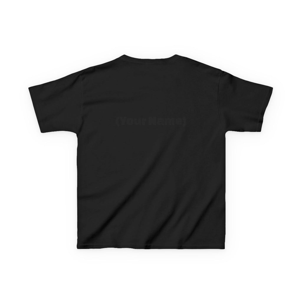 Kids Tee — "Watch Out! Queen Coming Through" Cute Black Baby Girl Design (Custom Name Back)