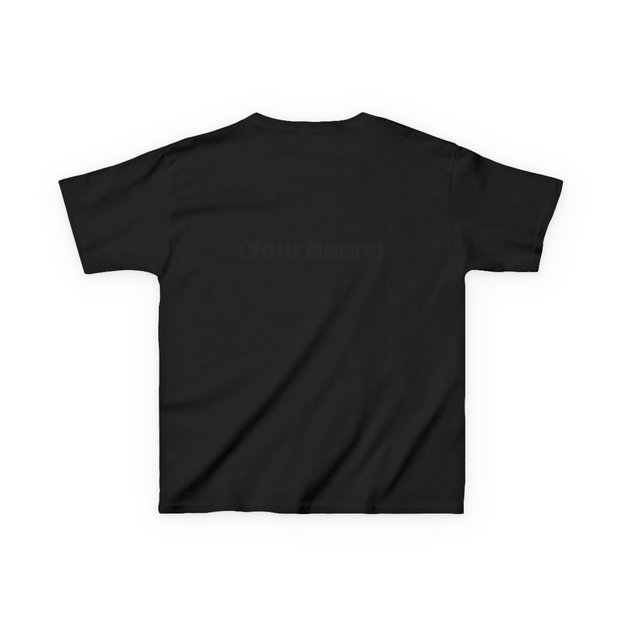Kids Tee — "Watch Out! Queen Coming Through" Cute Black Baby Girl Design (Custom Name Back)