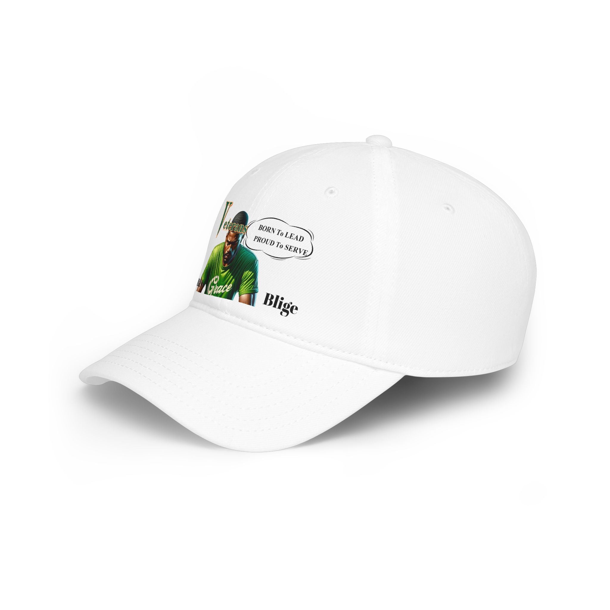 Veteran 'Born to Lead, Proud to Serve' Low Profile Baseball Cap