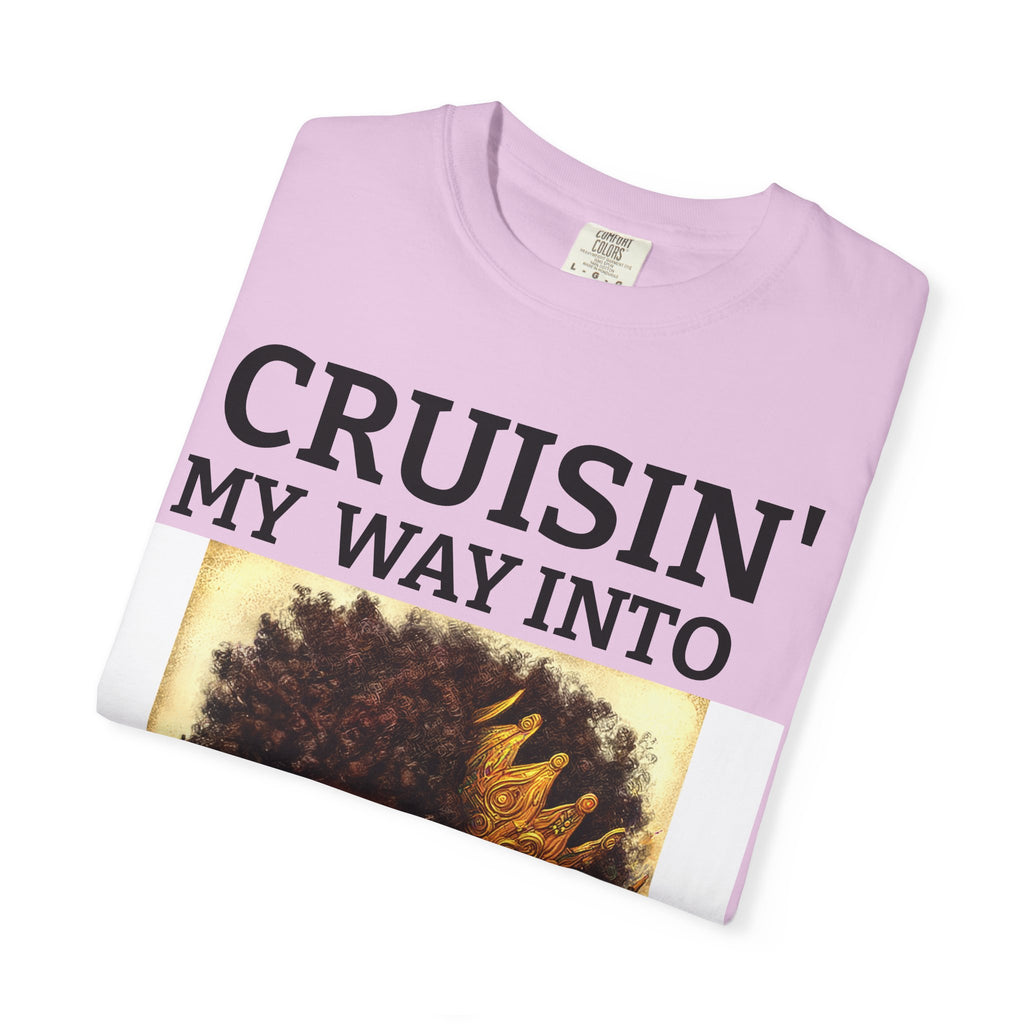 Personalized  Cruising your way to your 60's, 40's, 80's or whatever the blessing, Unisex Garment-Dyed T-shirt