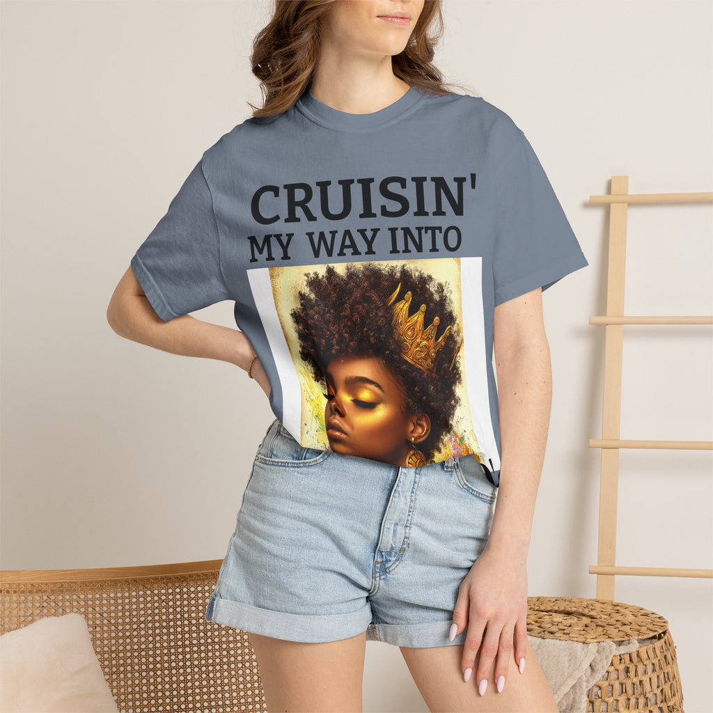 Personalized  Cruising your way to your 60's, 40's, 80's or whatever the blessing, Unisex Garment-Dyed T-shirt