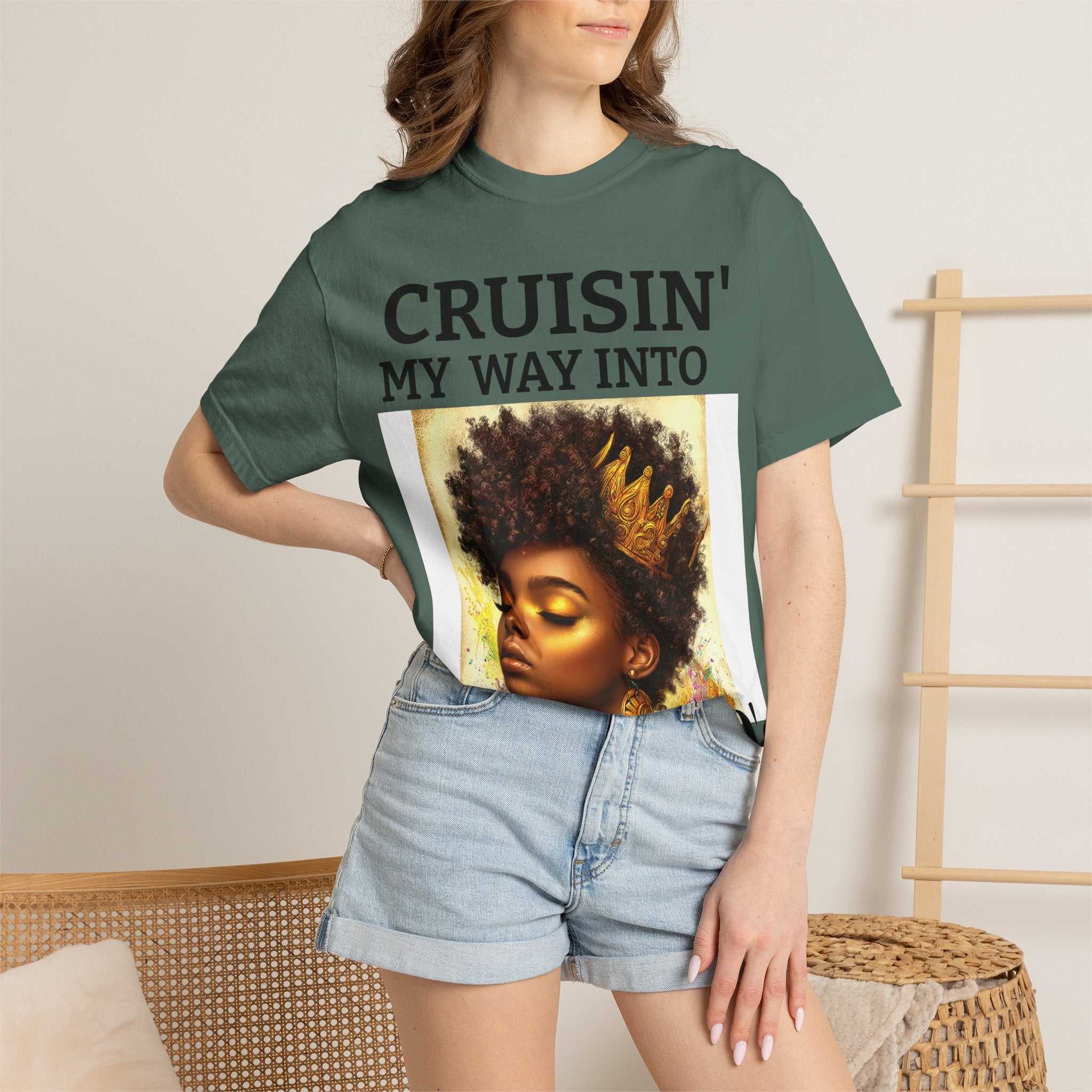 Personalized  Cruising your way to your 60's, 40's, 80's or whatever the blessing, Unisex Garment-Dyed T-shirt