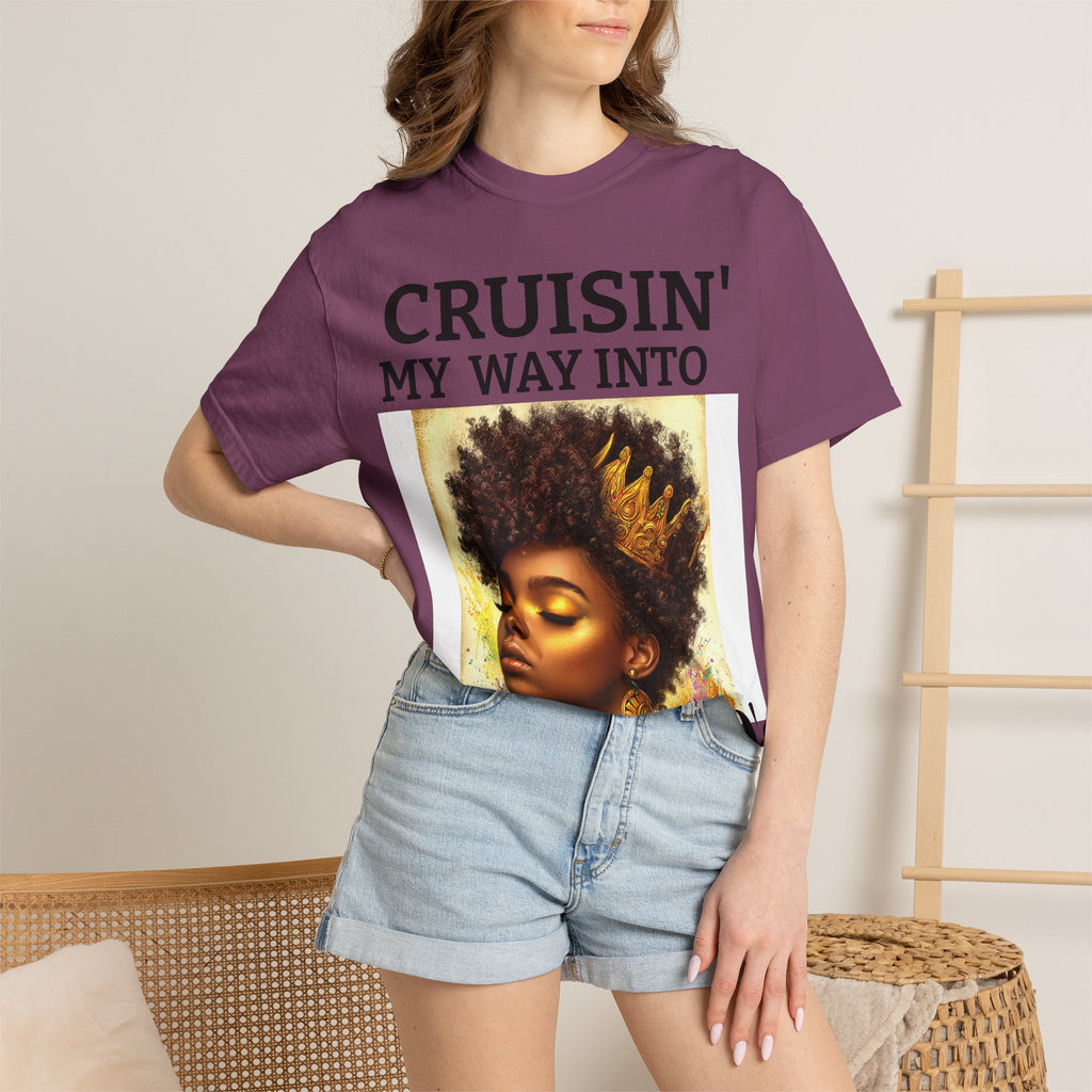 Personalized  Cruising your way to your 60's, 40's, 80's or whatever the blessing, Unisex Garment-Dyed T-shirt