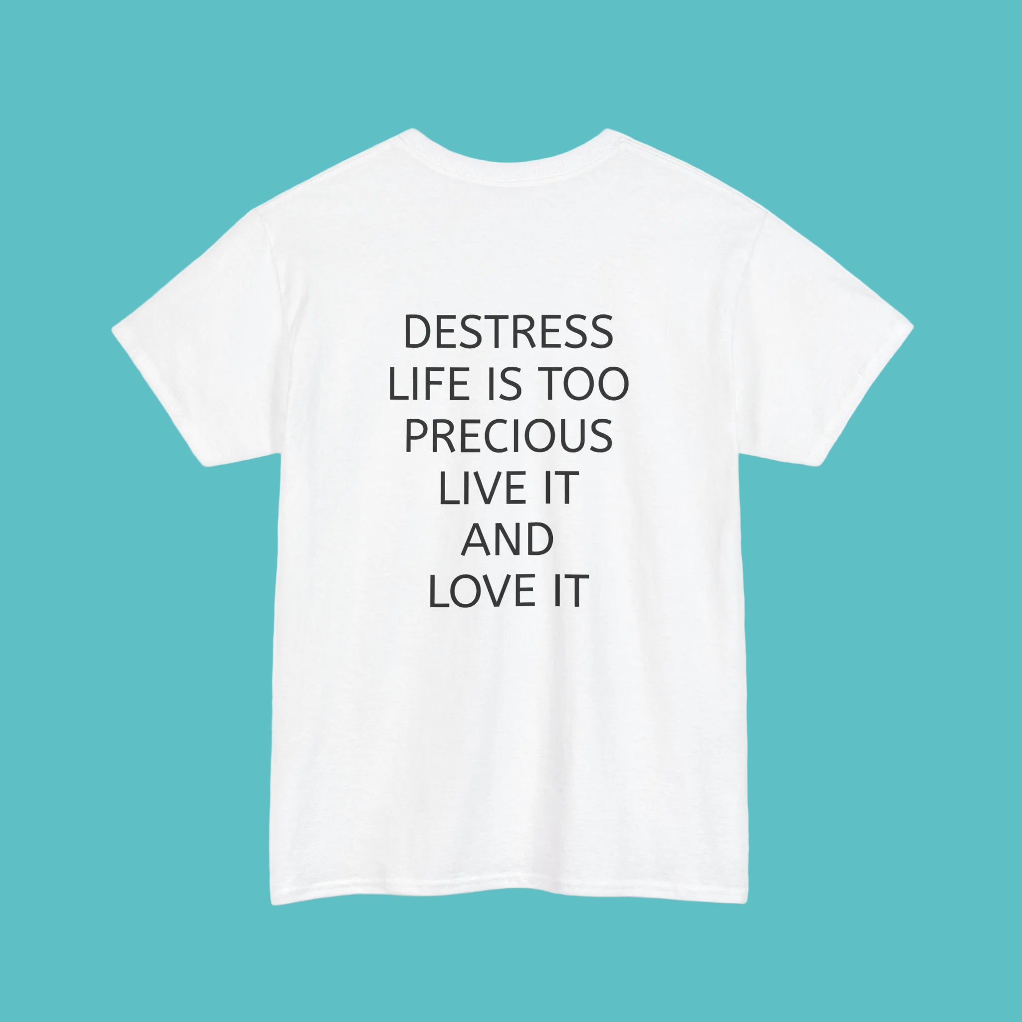 T-Shirt — "De-Stress and Be Blessed" Dark Queen Throne Graphic Tee