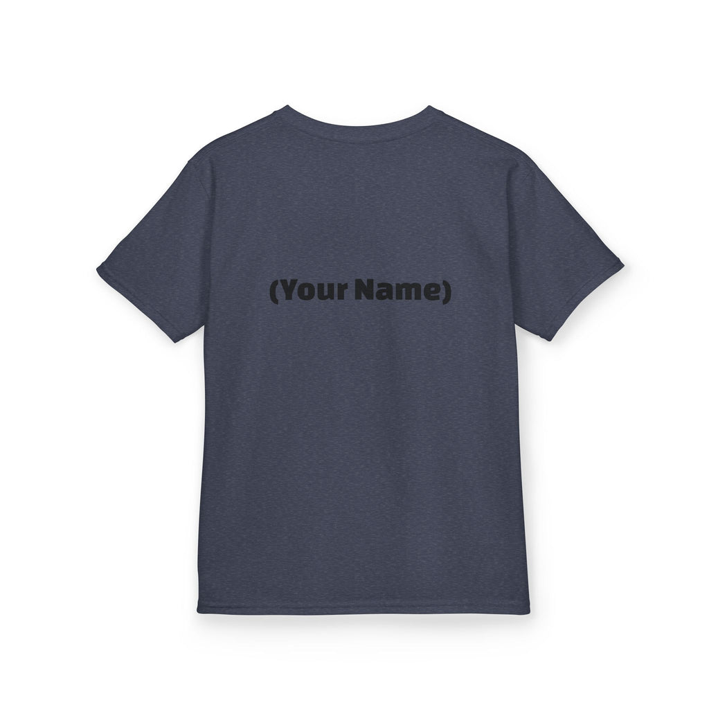 Kids Tee — "Watch Out! Queen Coming Through" Cute Black Baby Girl Design (Custom Name Back)