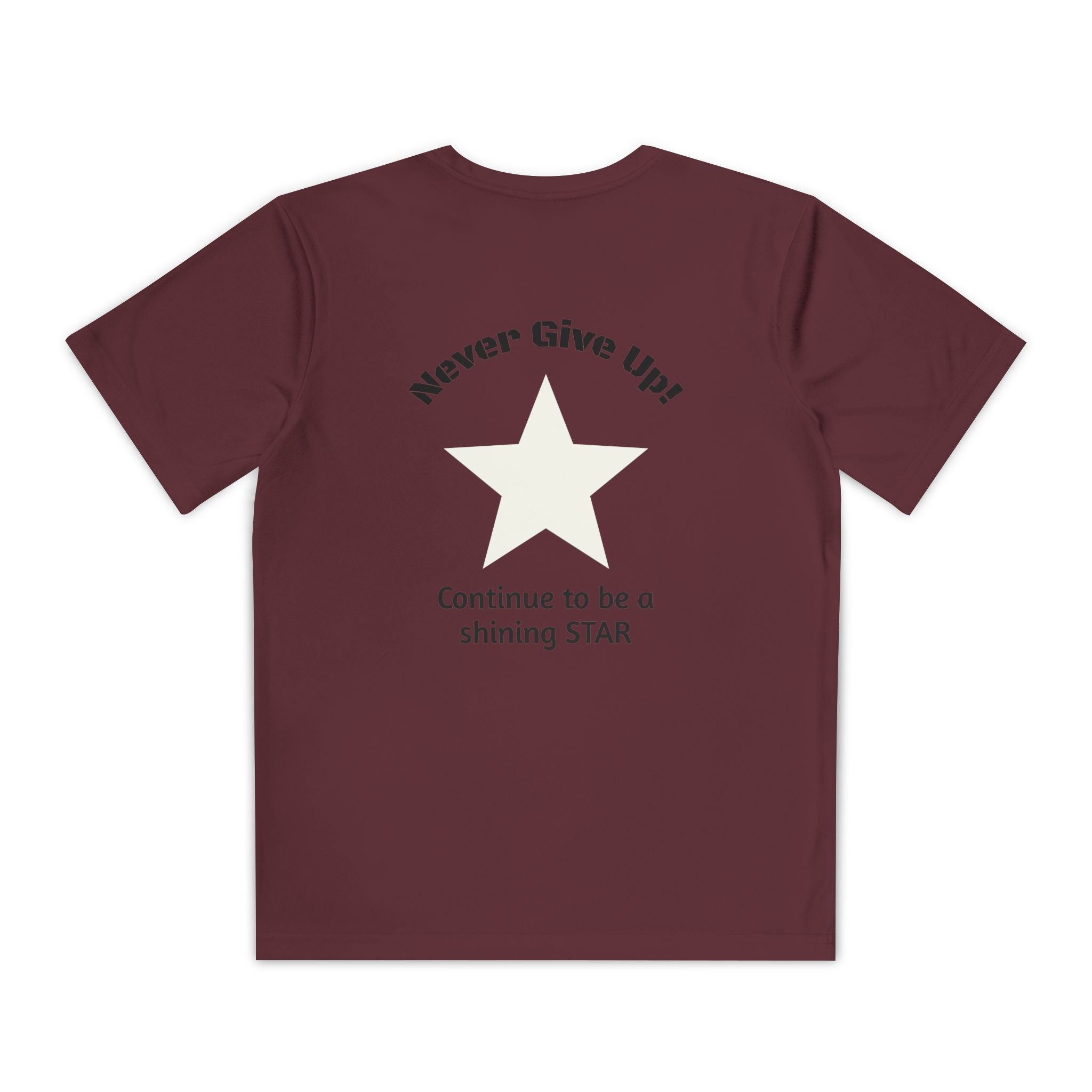 Youth Competitor Tee - 'Run Towards Your Goals' Inspirational Christian Kids Shirt (Proverbs 16:3, Never Give Up)