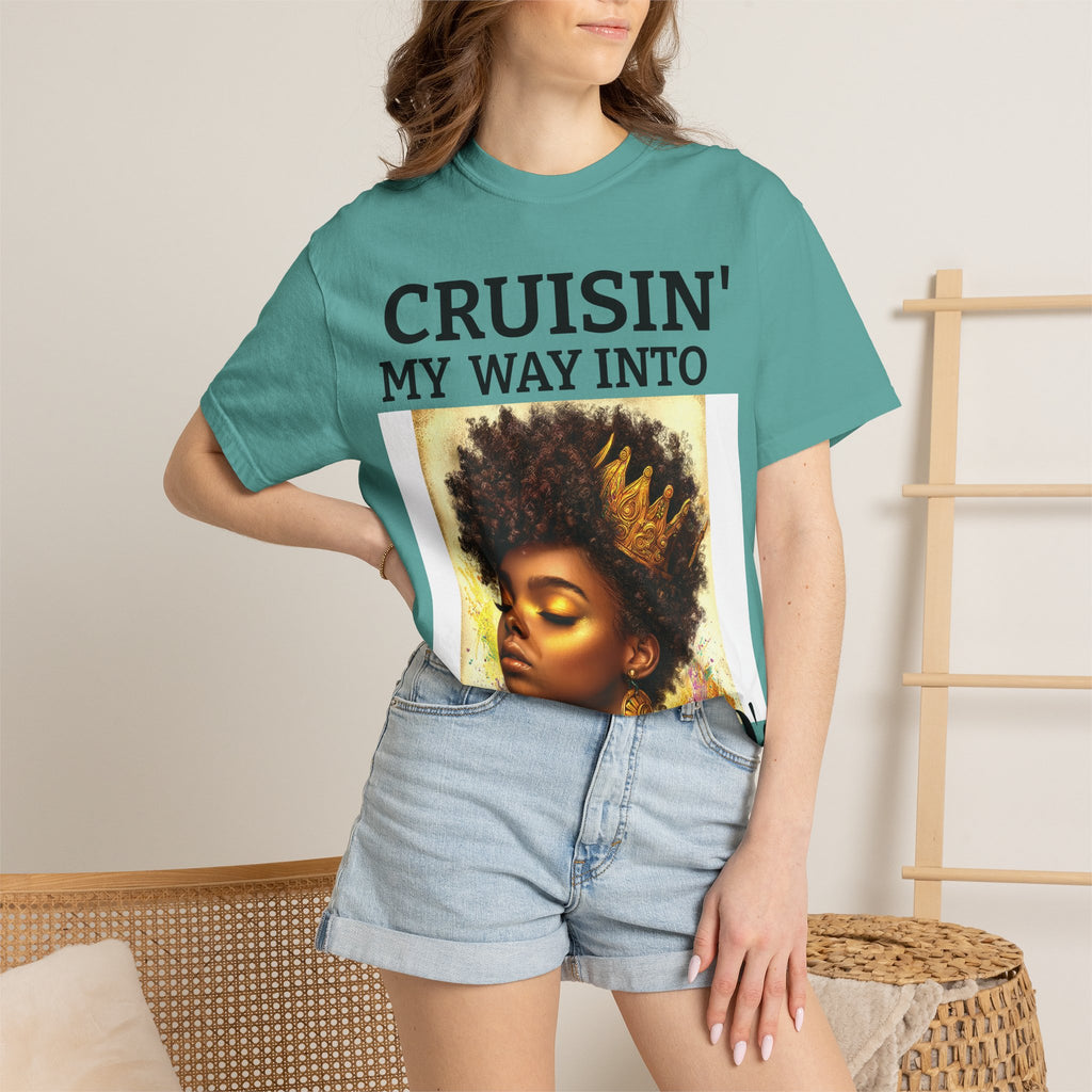 Personalized  Cruising your way to your 60's, 40's, 80's or whatever the blessing, Unisex Garment-Dyed T-shirt
