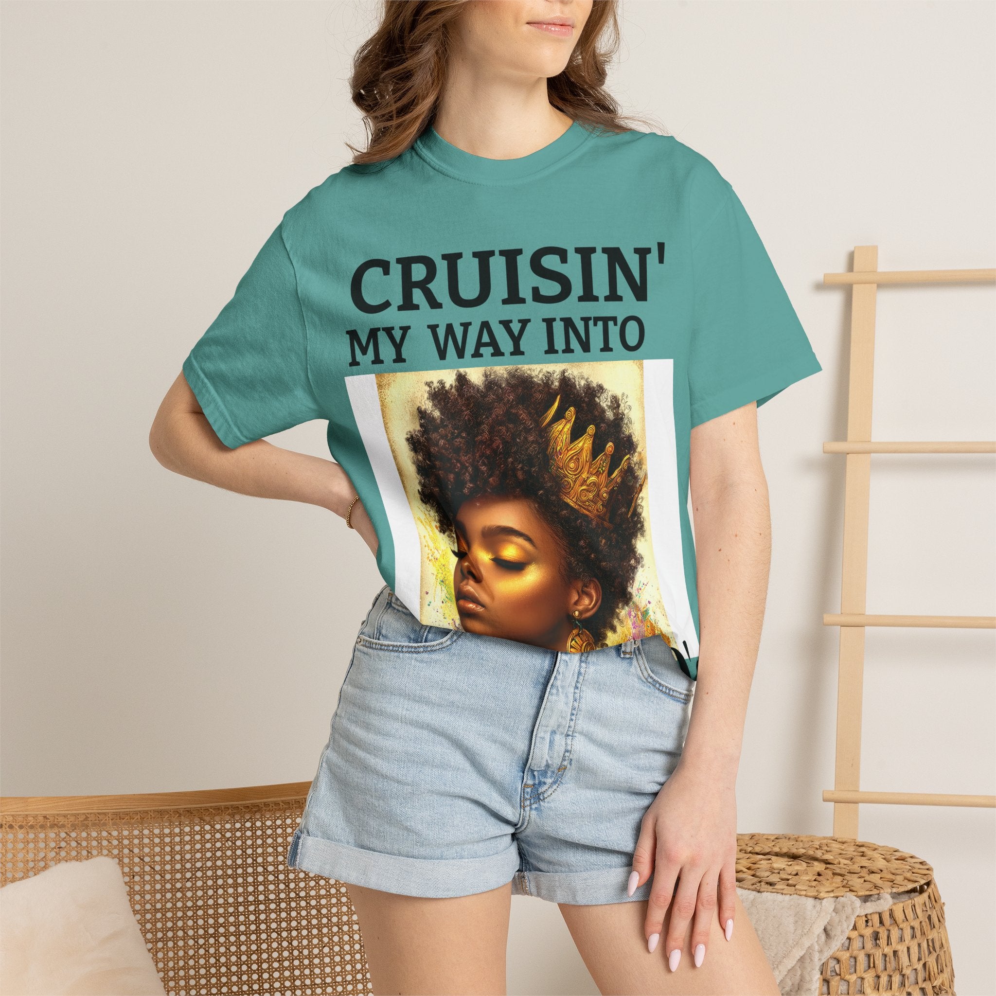 Personalized  Cruising your way to your 60's, 40's, 80's or whatever the blessing, Unisex Garment-Dyed T-shirt