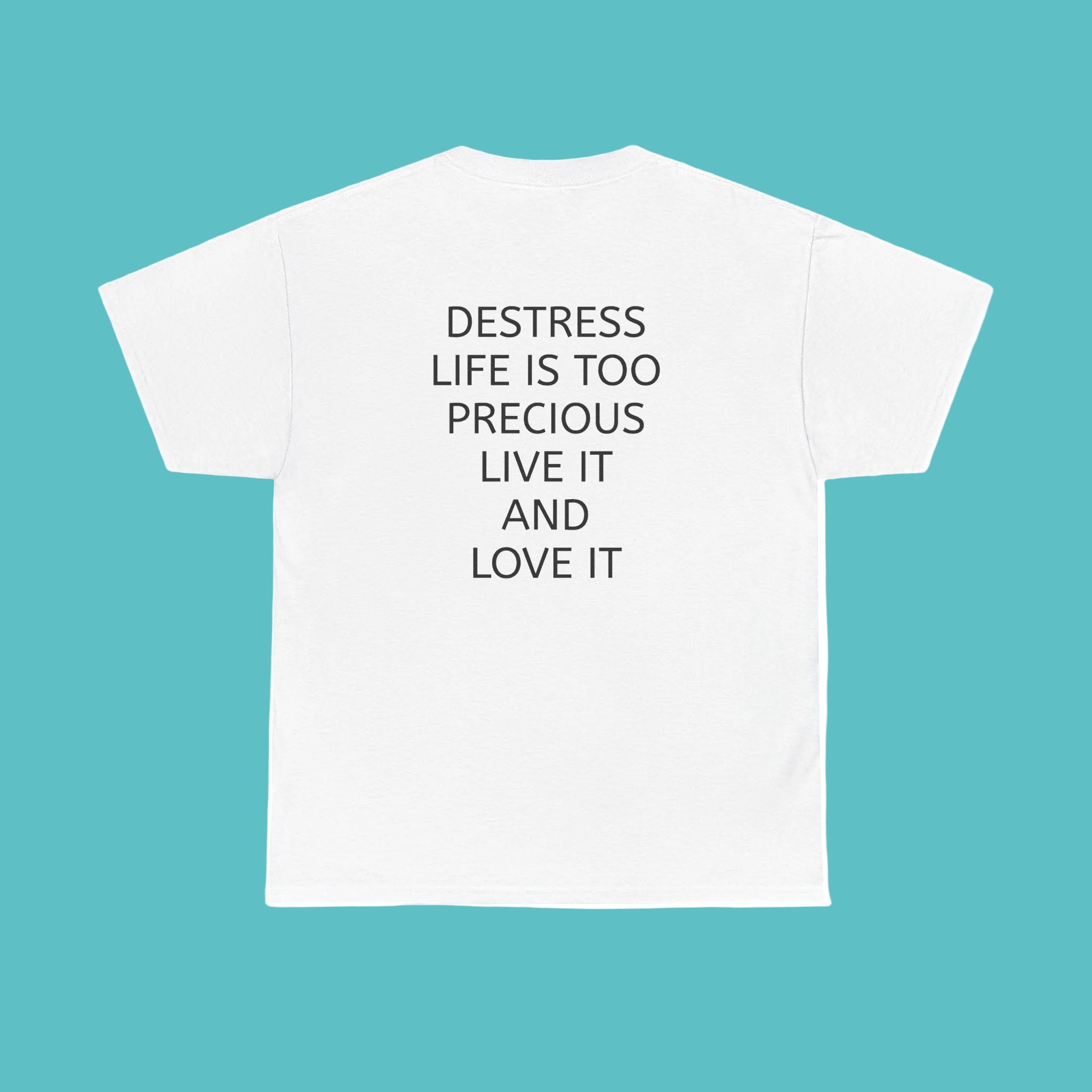 T-Shirt — "De-Stress and Be Blessed" Dark Queen Throne Graphic Tee